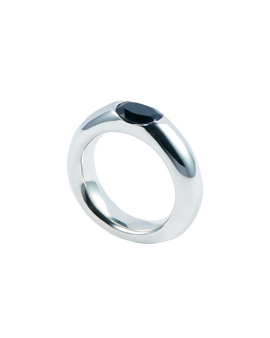 One Stone Onyx Ring