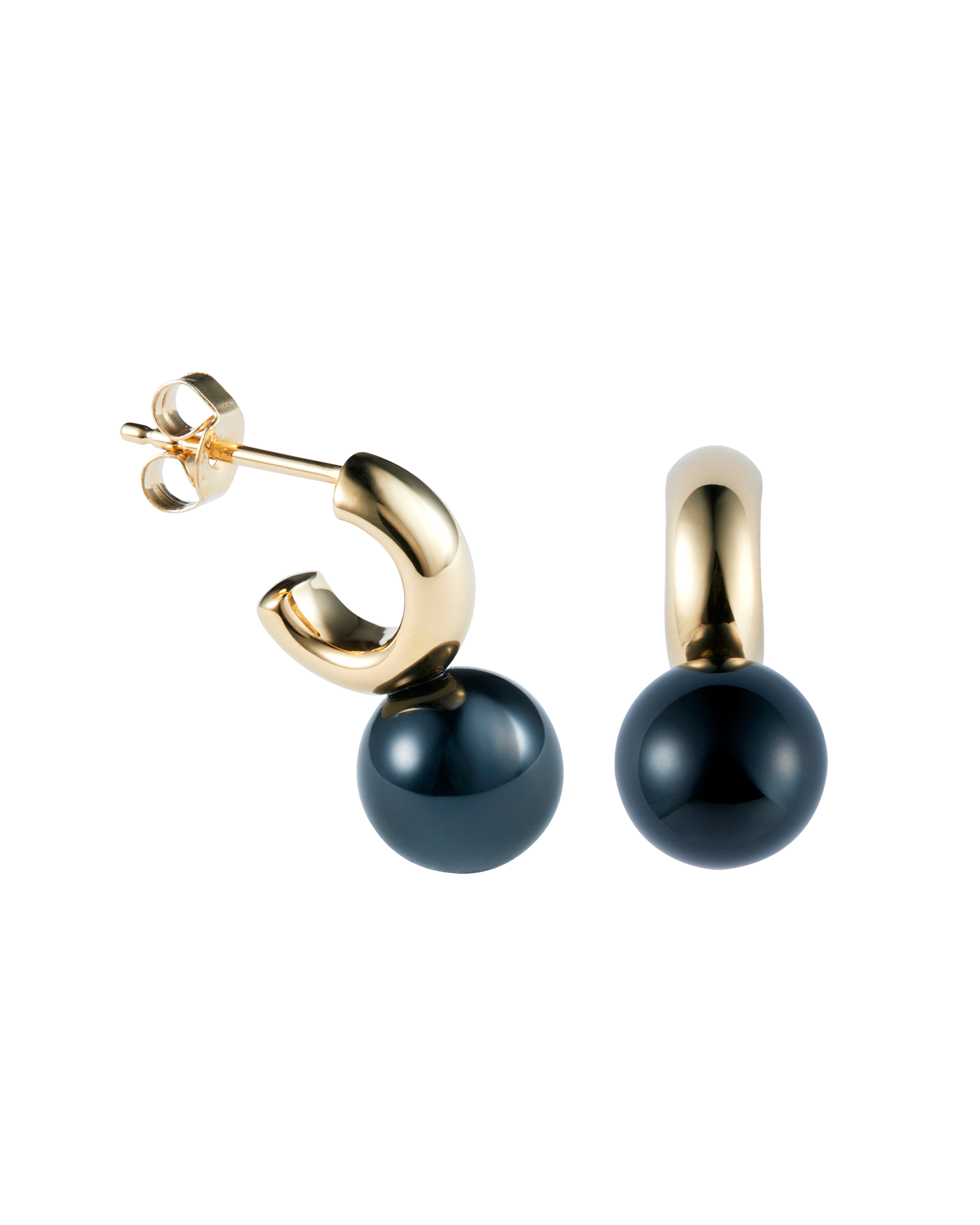 Sunny C Onyx Pierce Gold