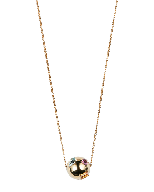 Balloon Necklace -Pink Tourmaline-