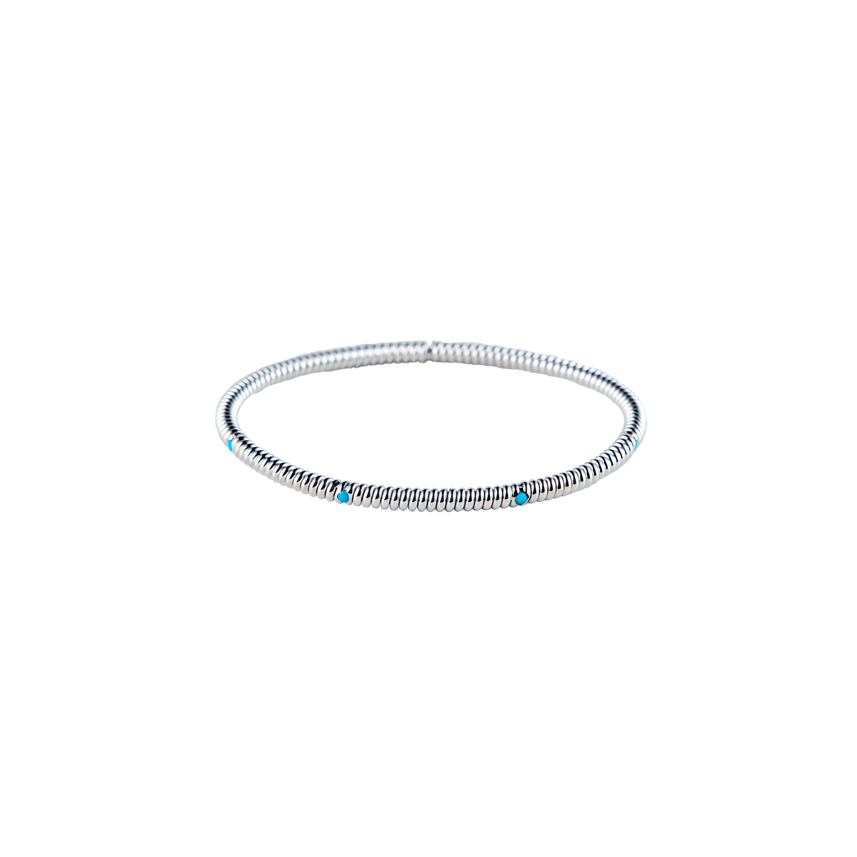 アクセサリー PLOW Spring 4 Stone Bangle Turquoise Spring 4 Stone Bangle Turquoise -Silver-
