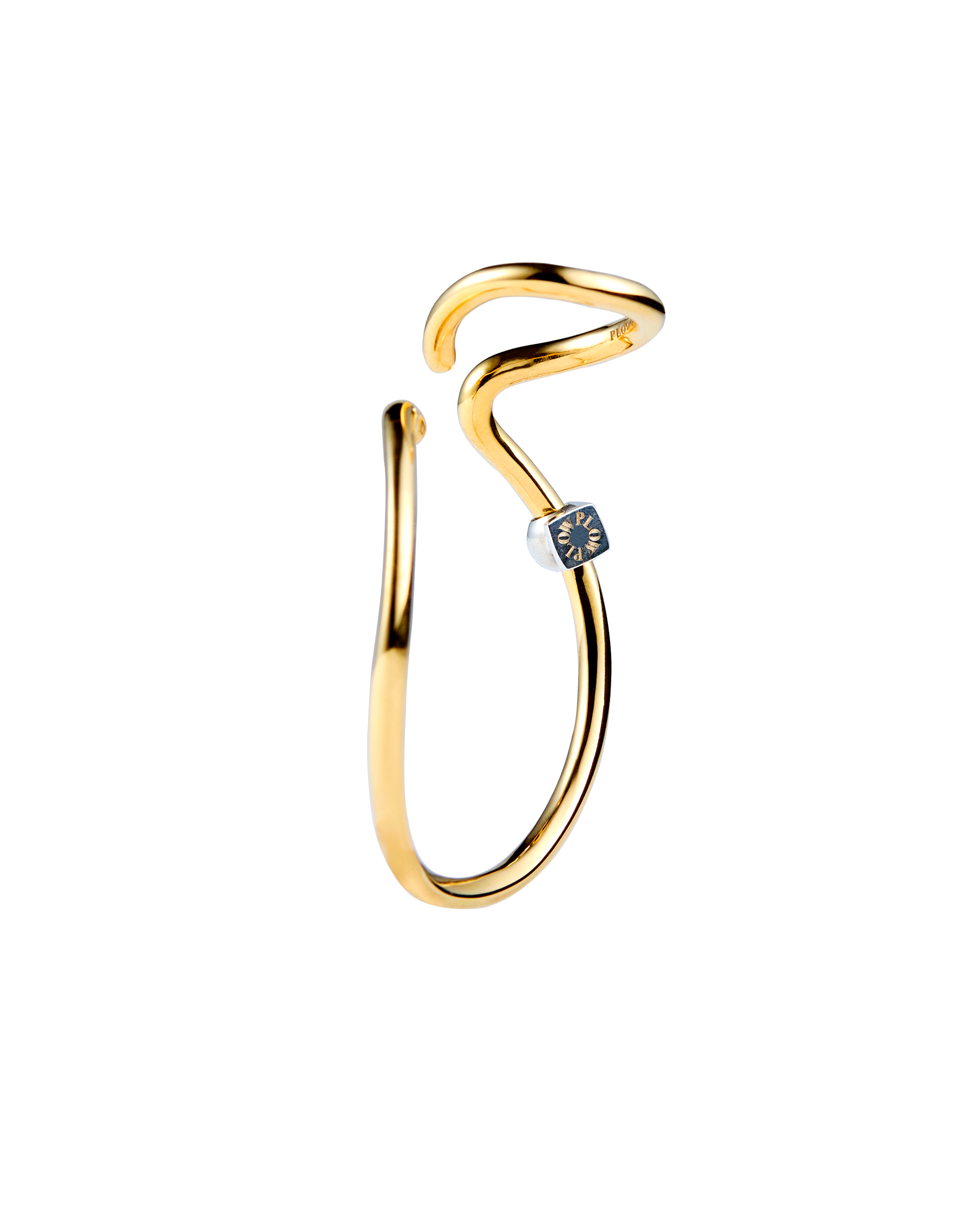 Wave Ear Cuff -Mellow- Gold
