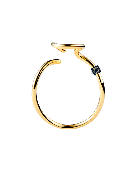 Wave Ear Cuff -Mellow- Gold