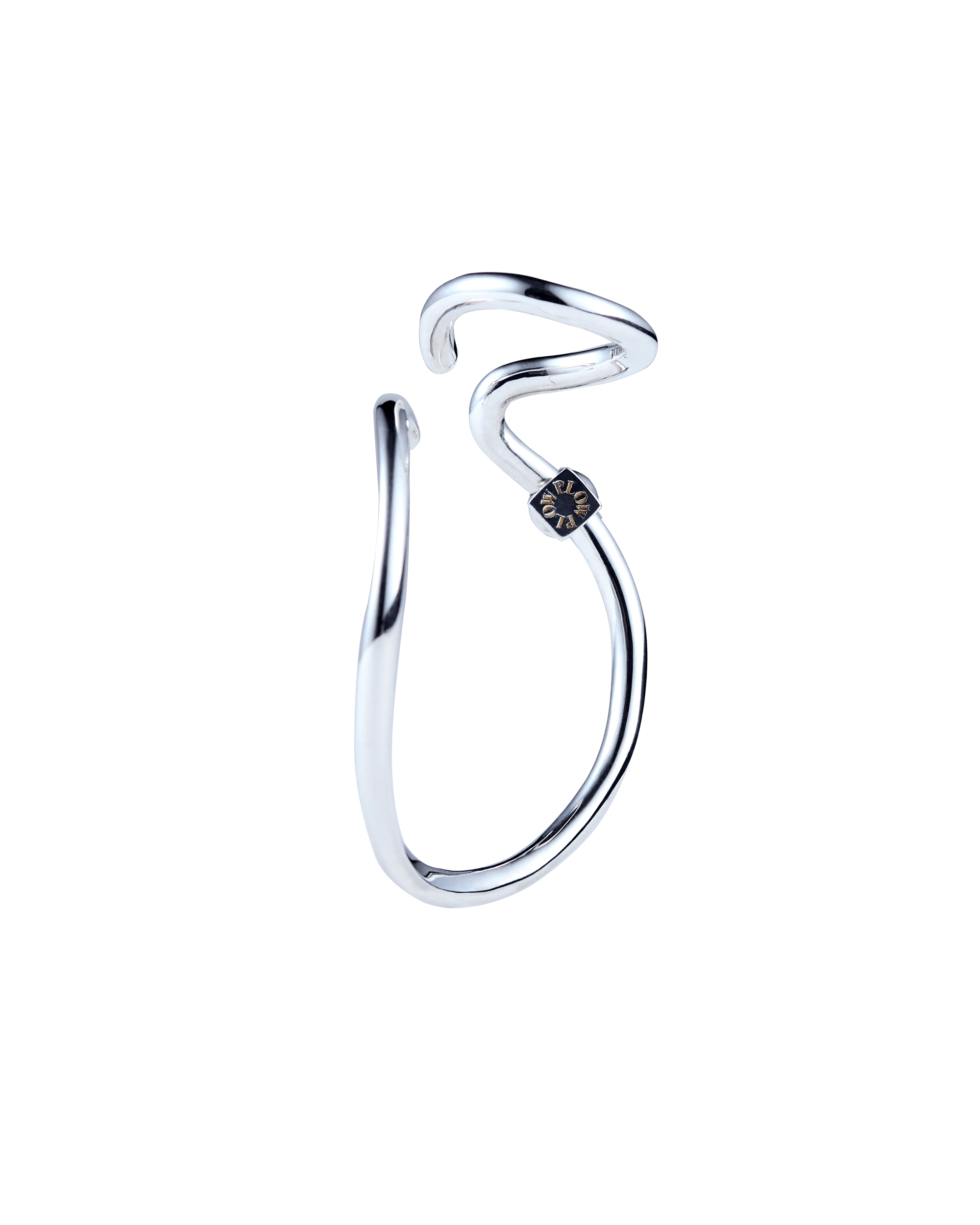 Wave Ear Cuff -Mellow- Silver