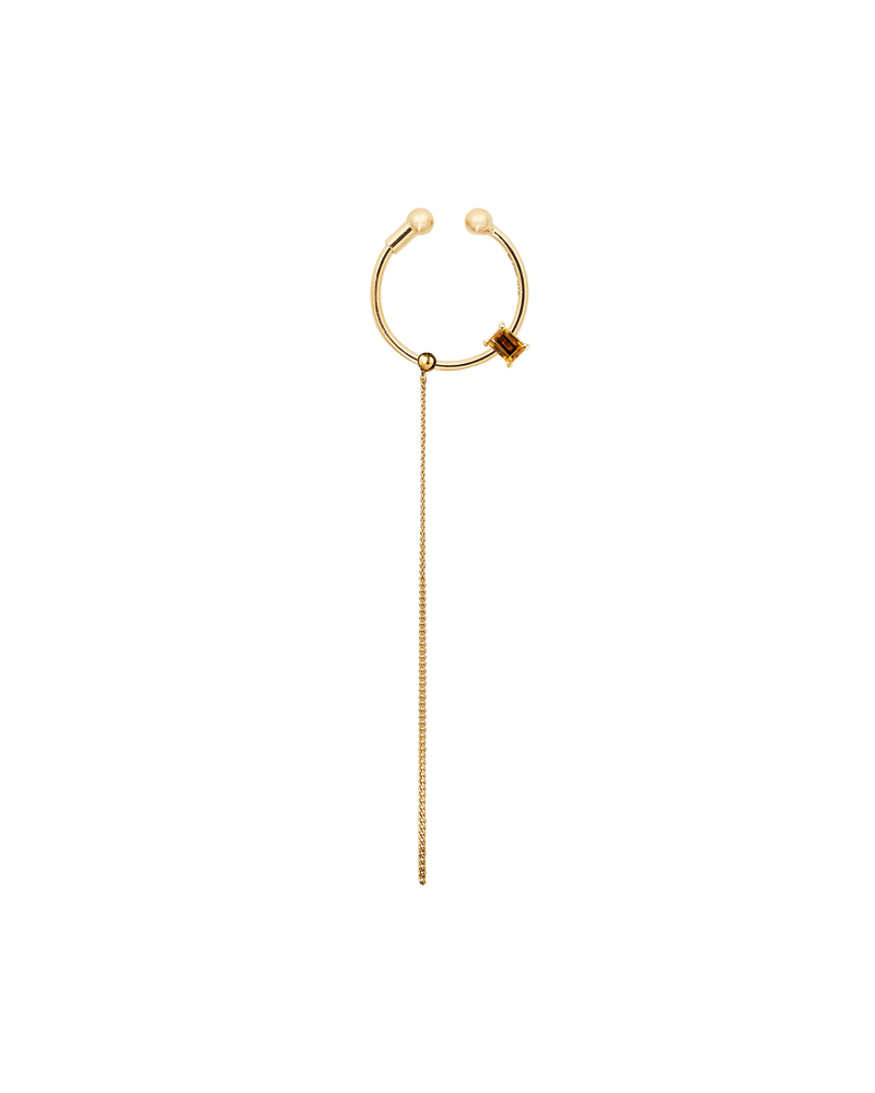 《Select Set : 辺見えみりさん》Ear Cuff + Charm Citrine Oblong + Long Chain Charm