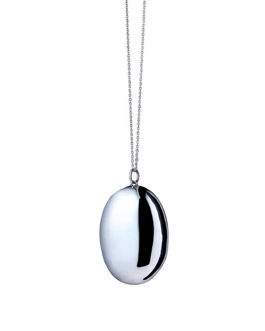 Pure Silver Stone Necklace L