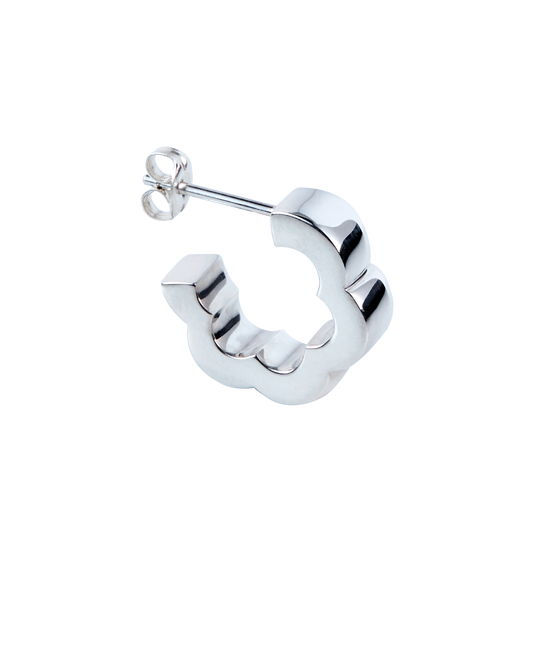 Flower Line Pierces -Silver-