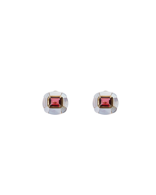 Chamomile Garnet Pierces