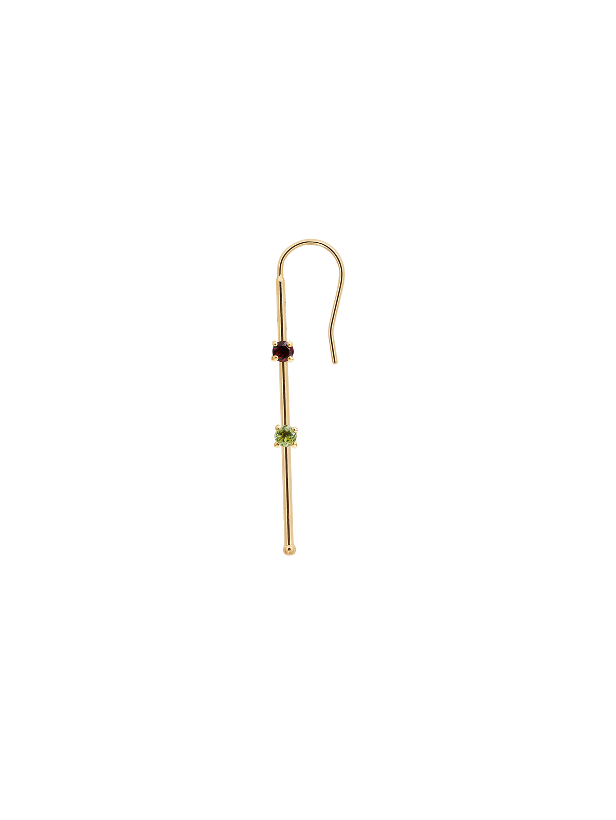 《Select Set : 辺見えみりさん》Hook Pierce + Charm Peridot + Charm Garnet