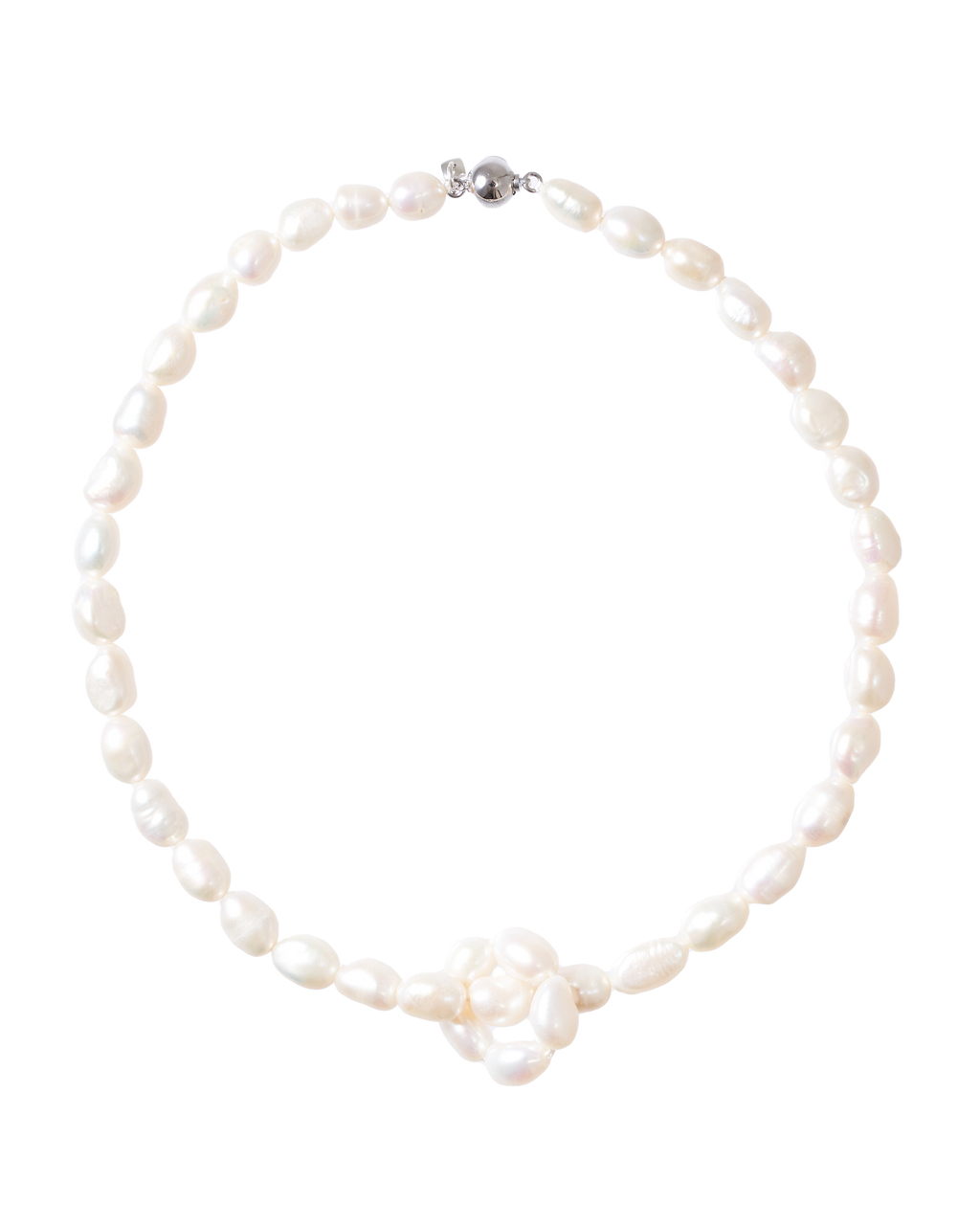 Flower pearl necklace -Long-