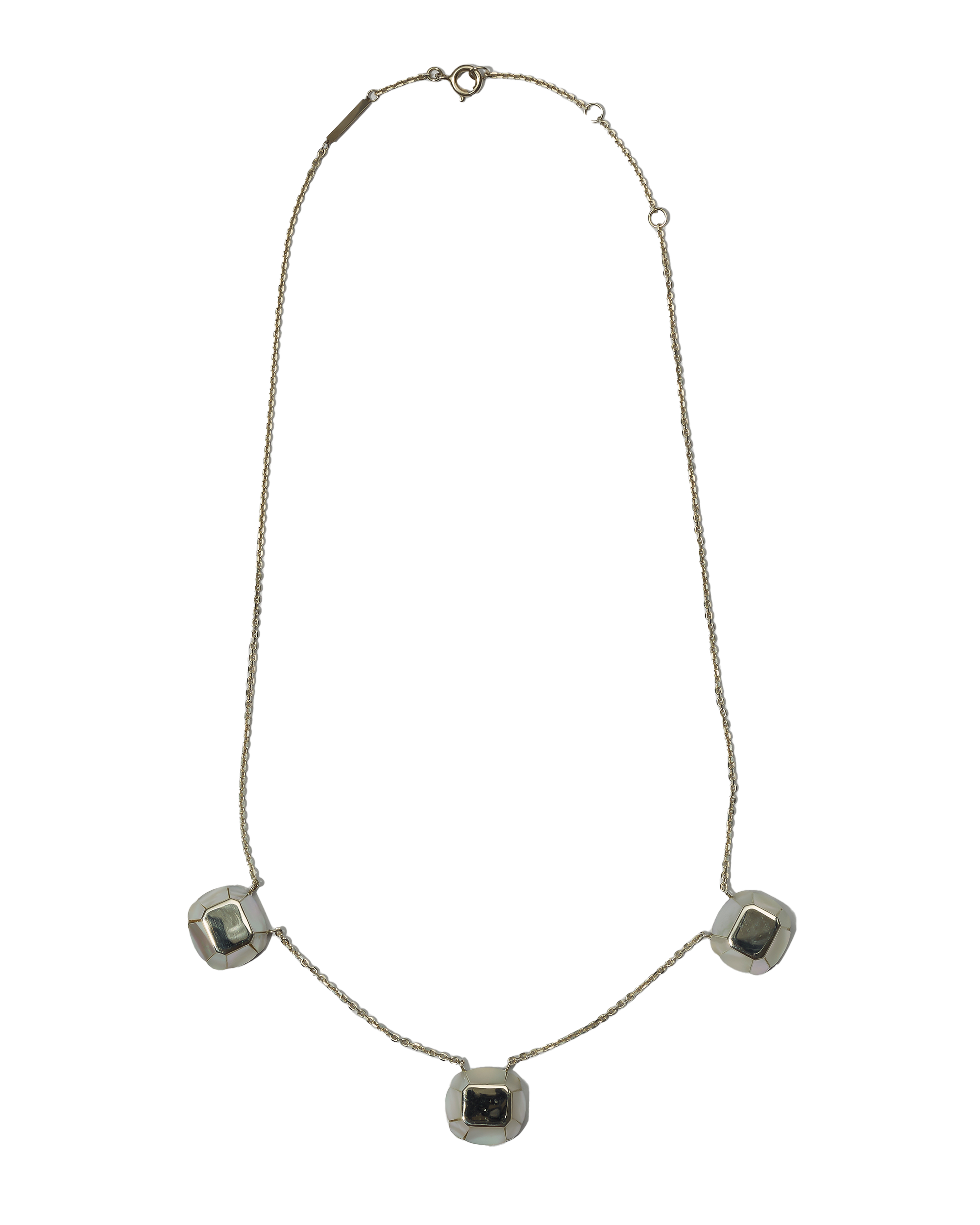 3 Chamomile Necklace -Silver-