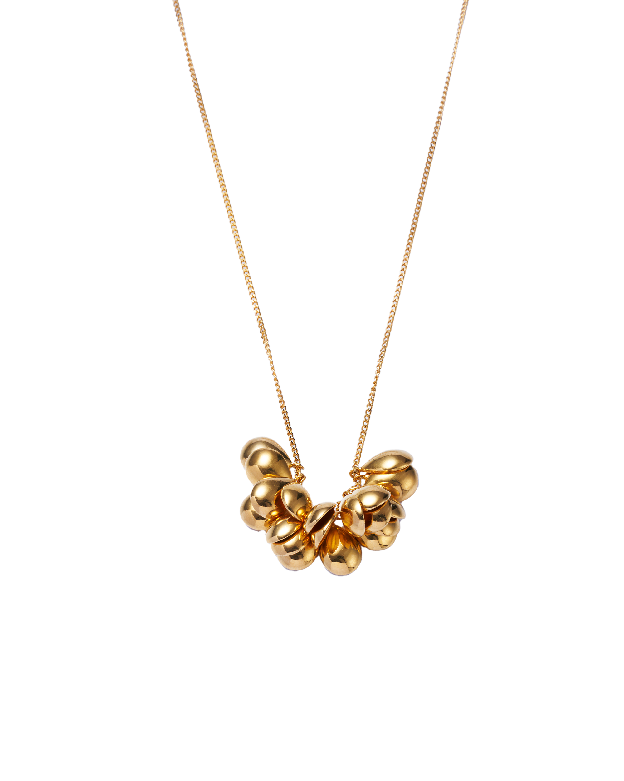 Drop Necklace Long -Gold-