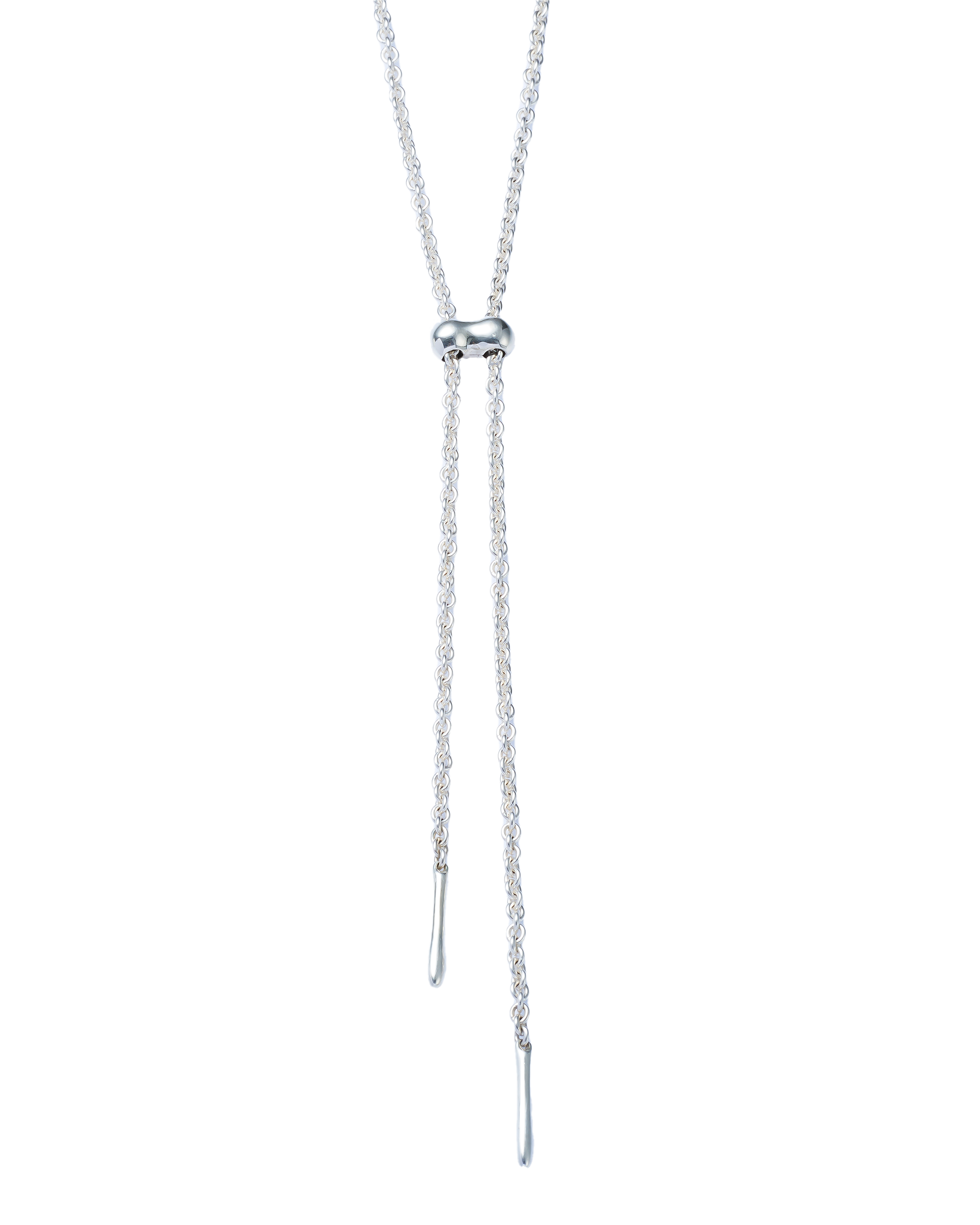 Cord Necklace 70cm -Silver-