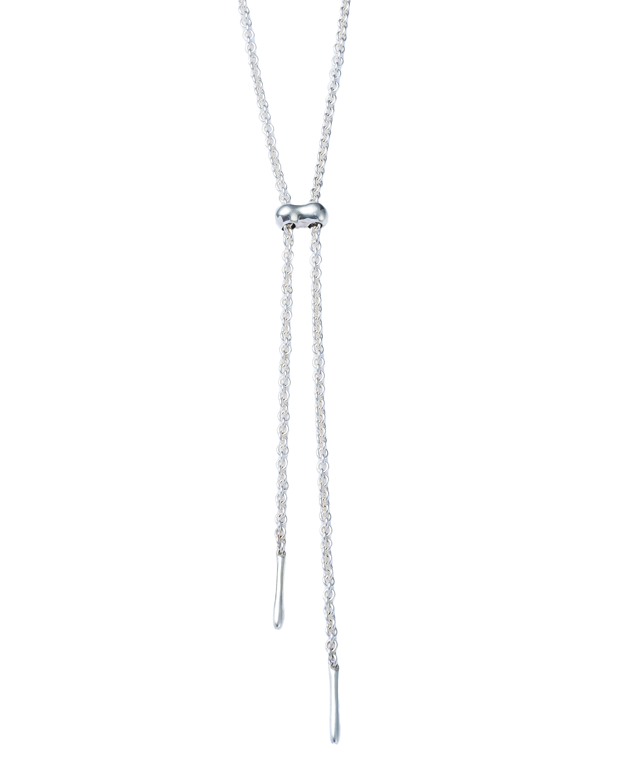 Cord Necklace 90cm -Silver-