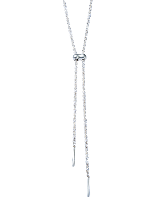 Cord Necklace 90cm -Silver-