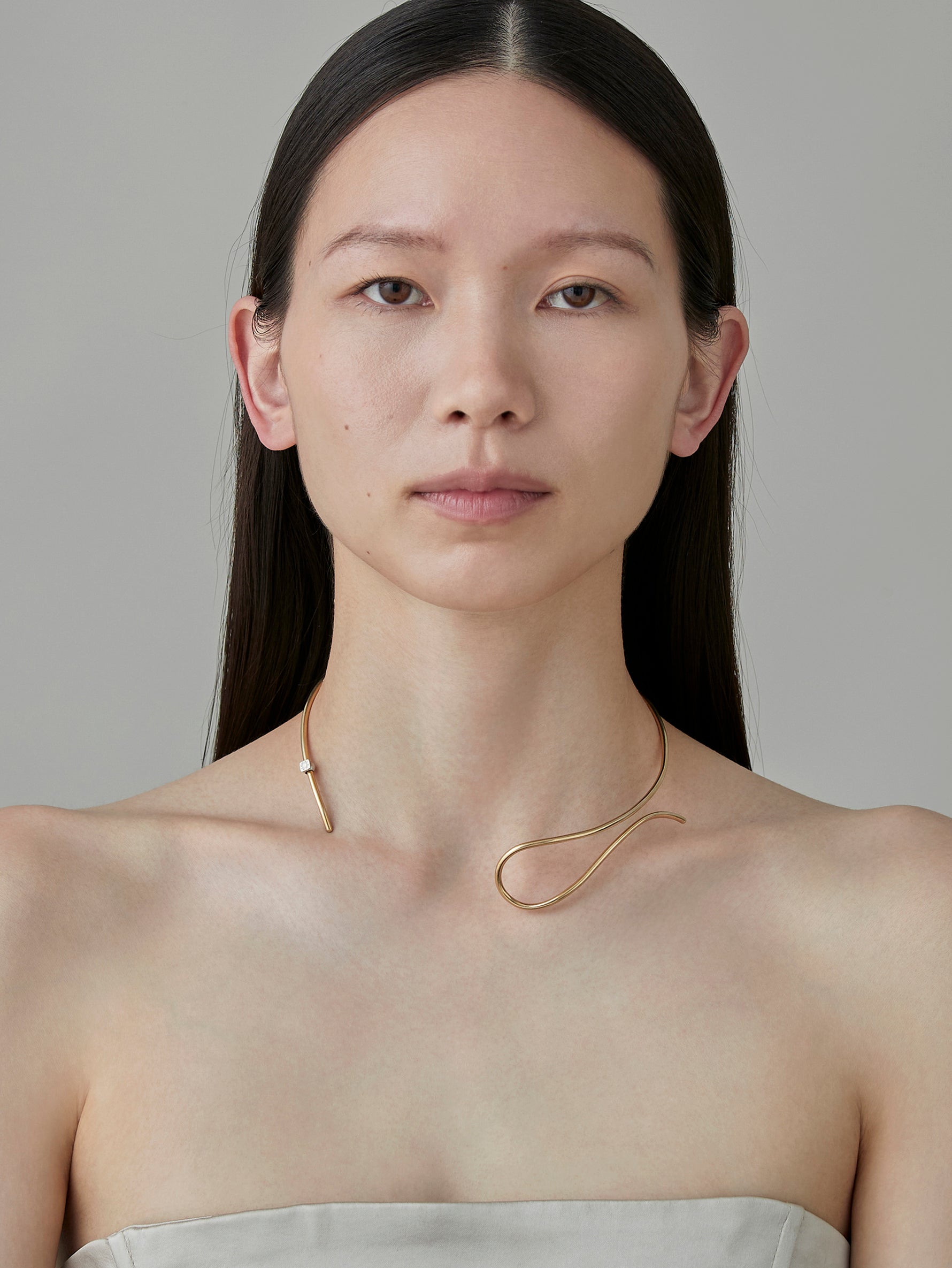 Wave Choker -Calm-　Gold　