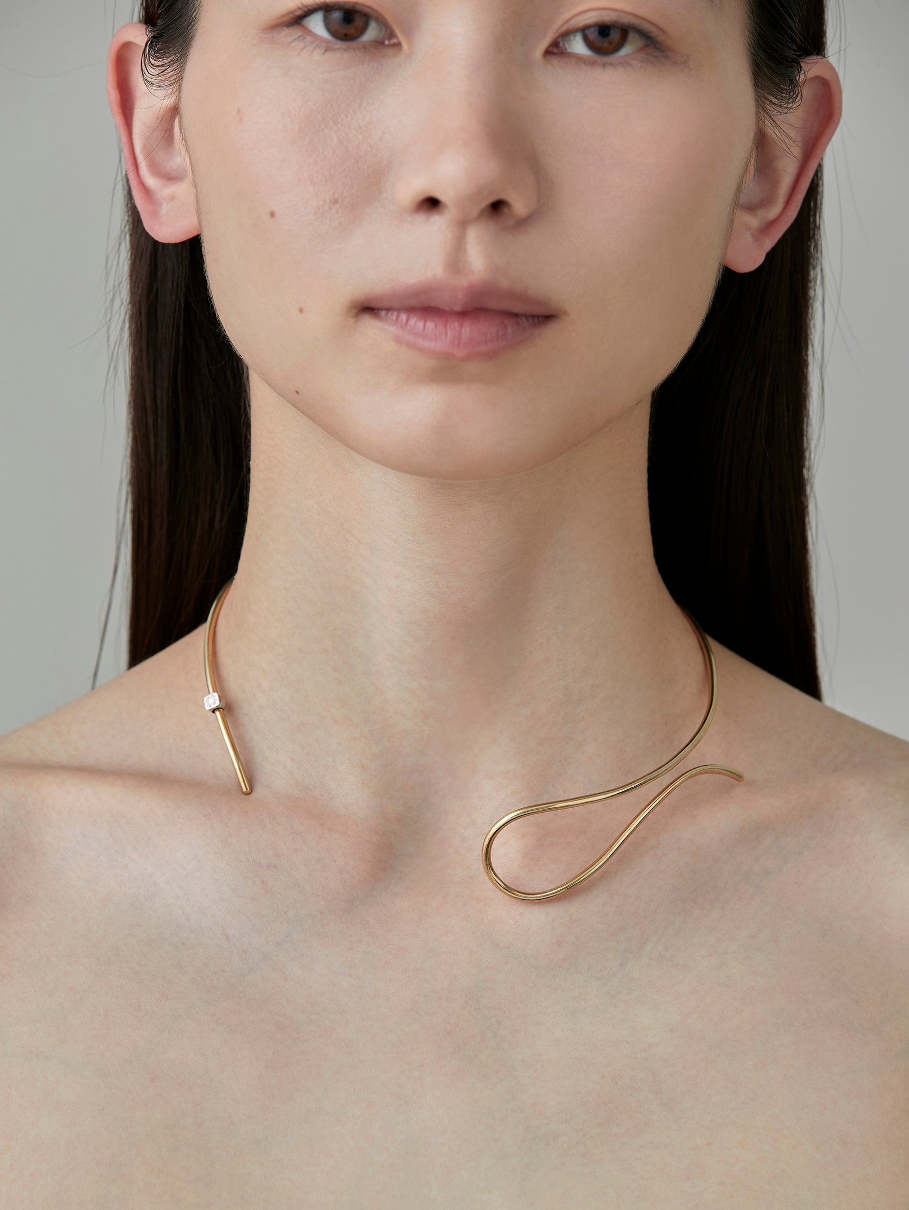 Wave Choker -Calm-　Gold　