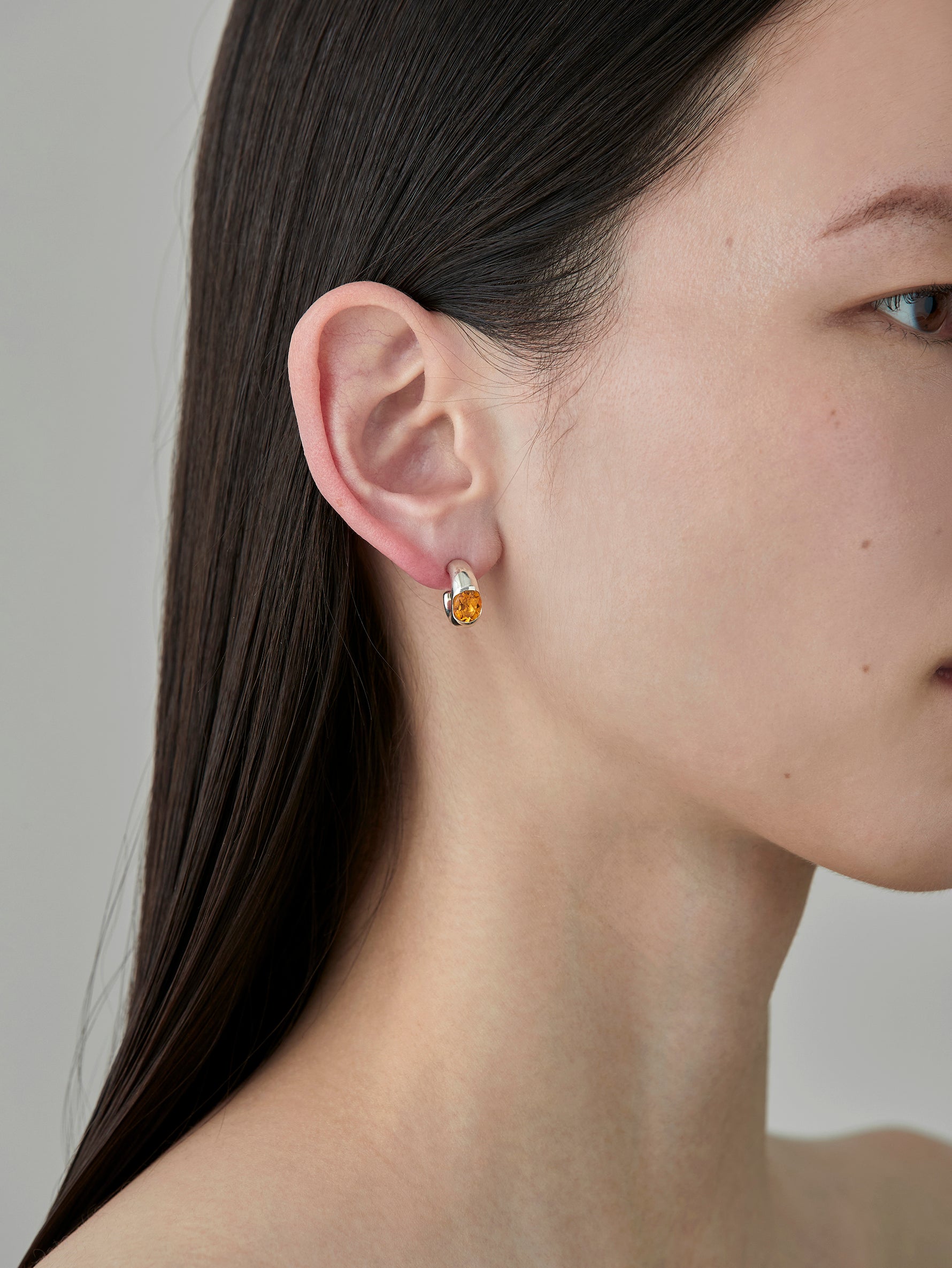 One Stone Pierces -Citrine-