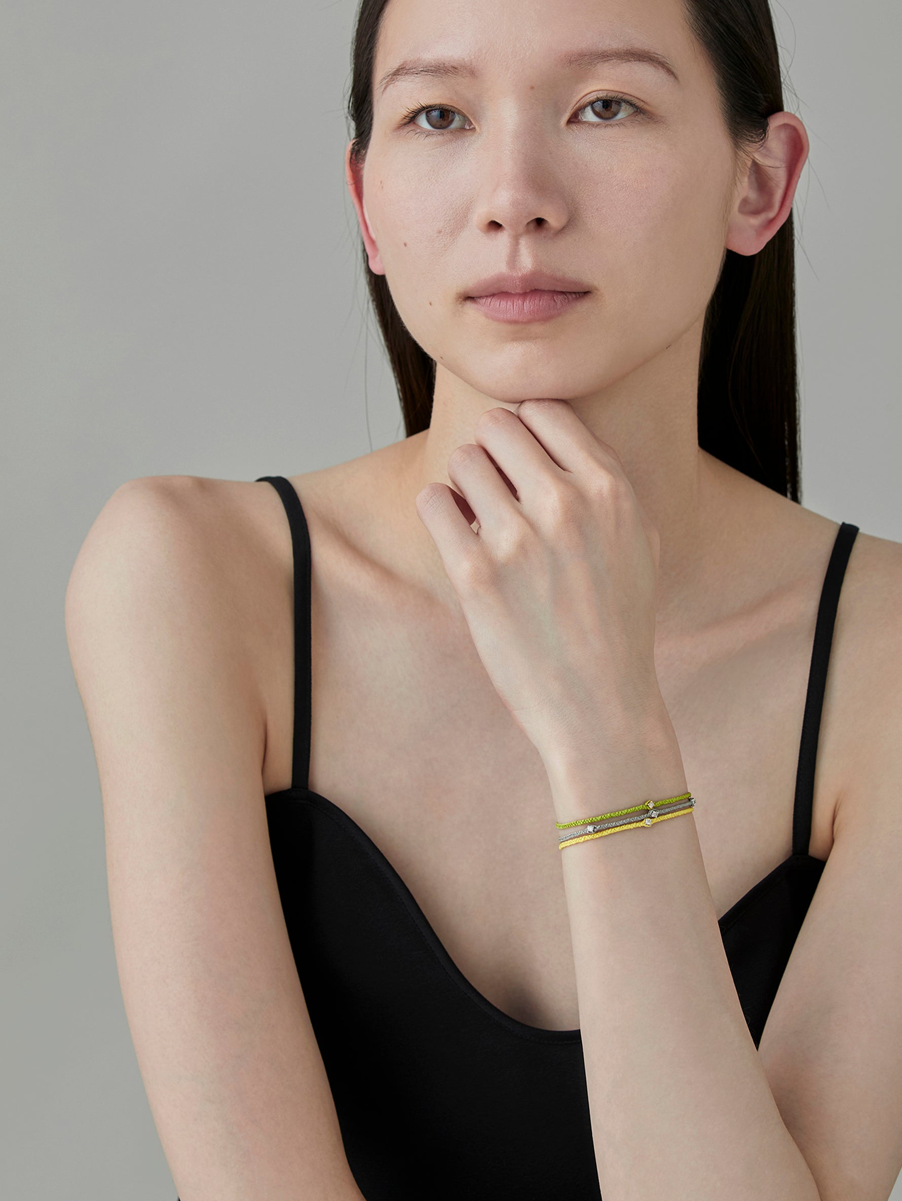 Pure Silk Bracelet 1 Diamond - Silver -