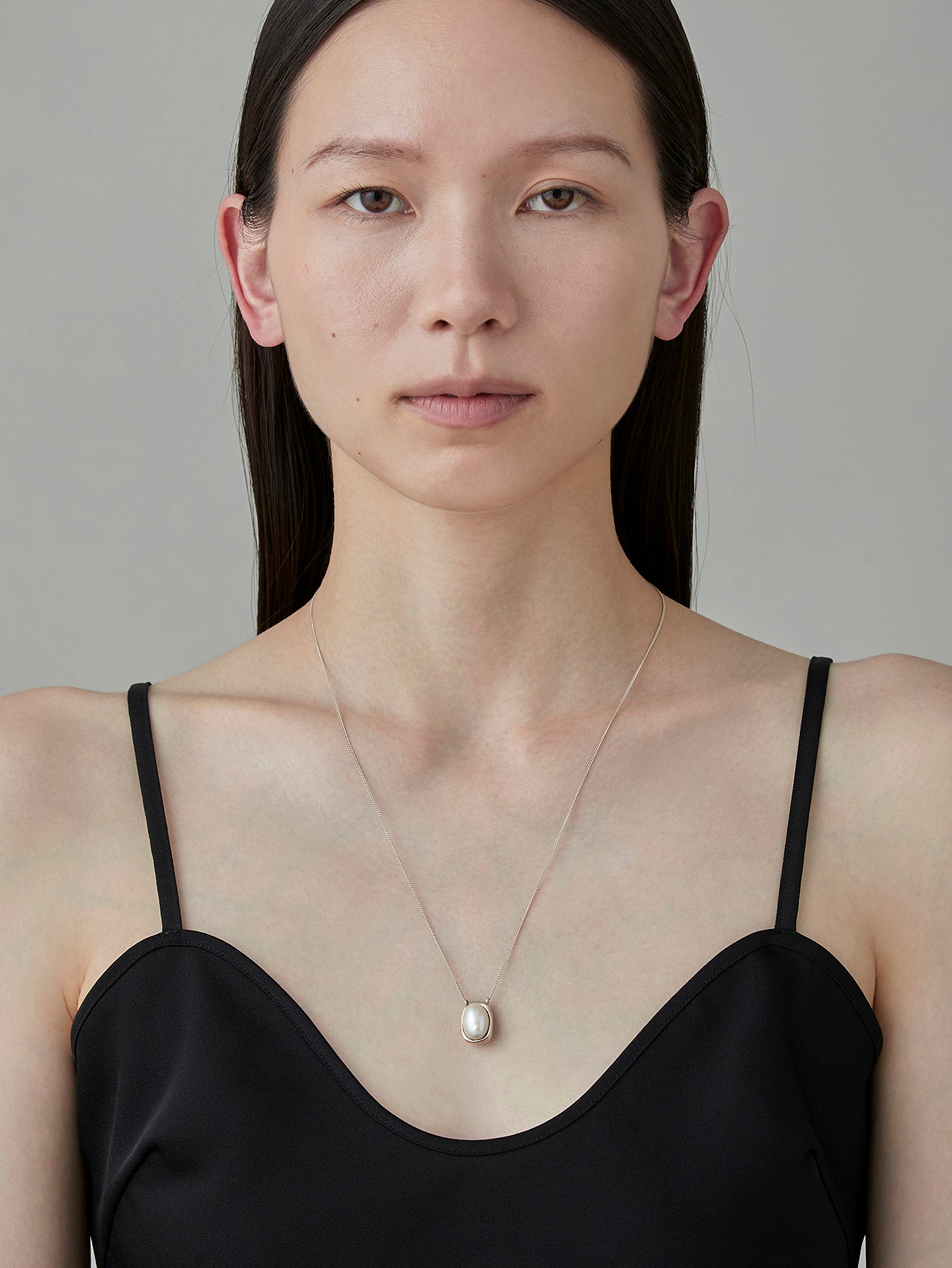 プラウ PLOW Pearl Top Necklace パールトップネックレス Pearl Top Necklace -Silver-