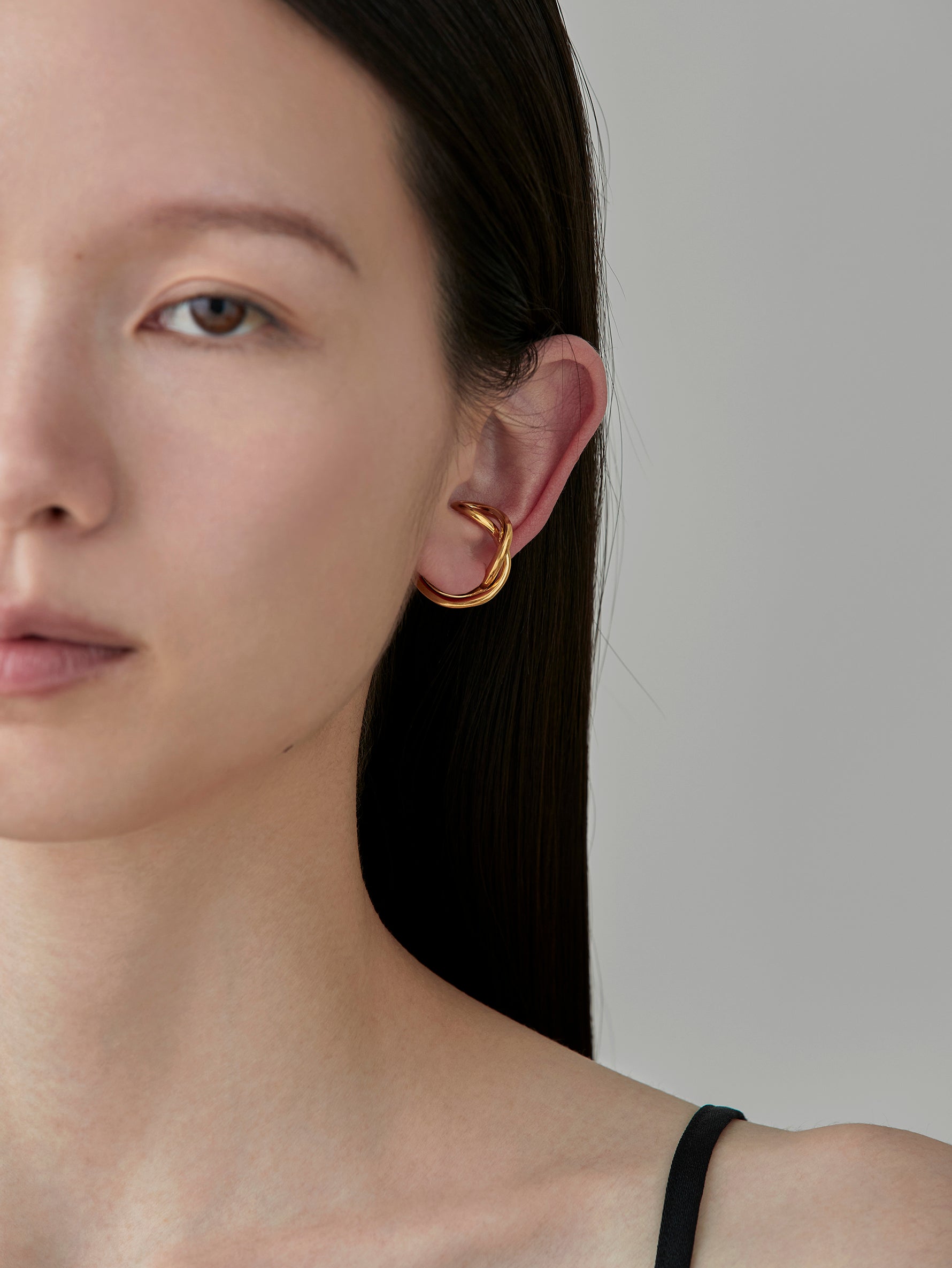 Wave Ear Cuff -Wish- Gold