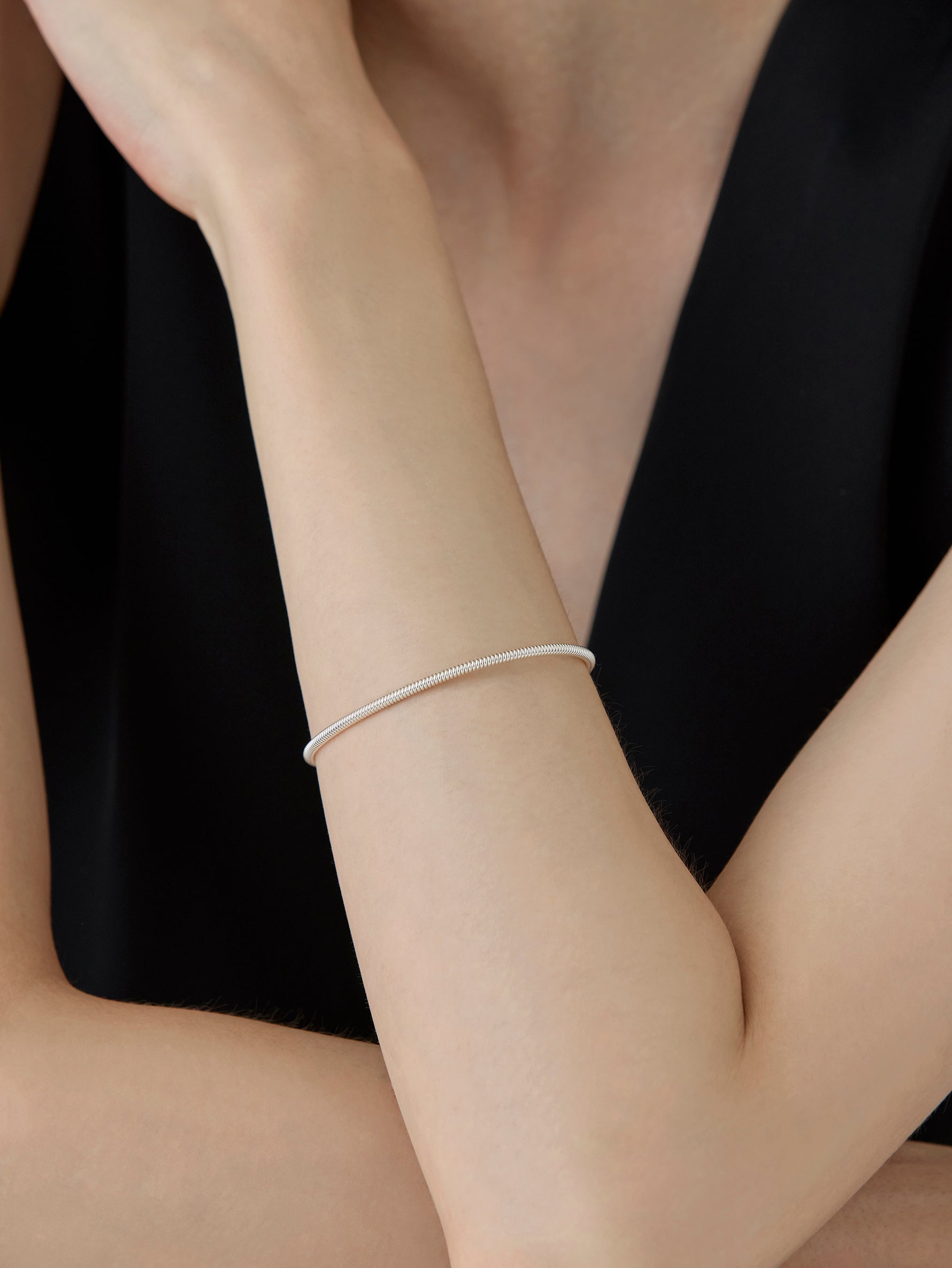 Spring Bracelet Custom -Silver-