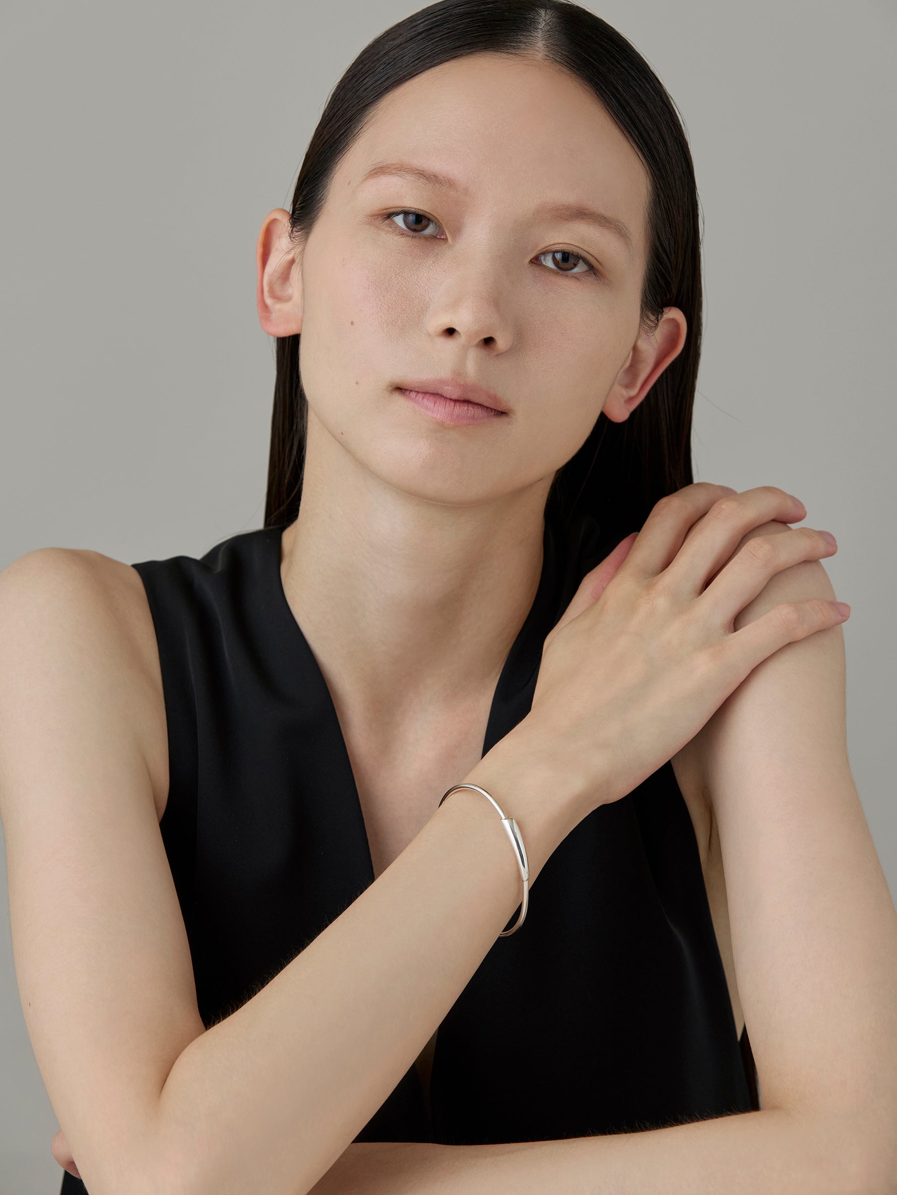 Flower Stalk Bracelet -Silver-