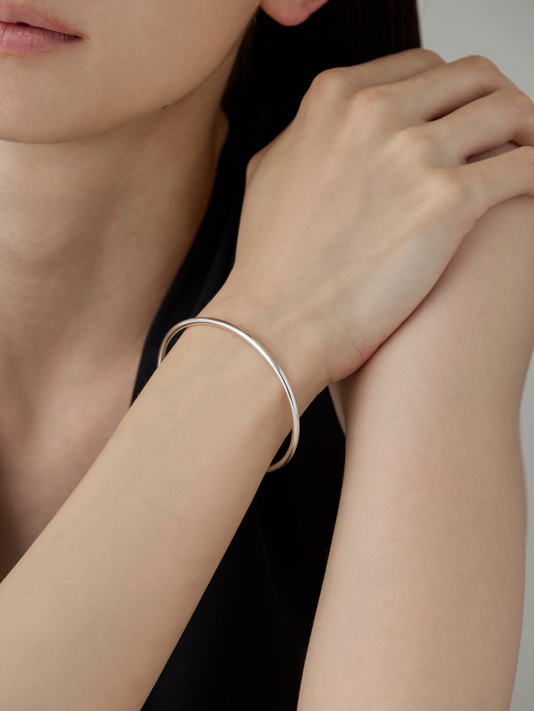 Flower Stalk Bracelet -Silver-