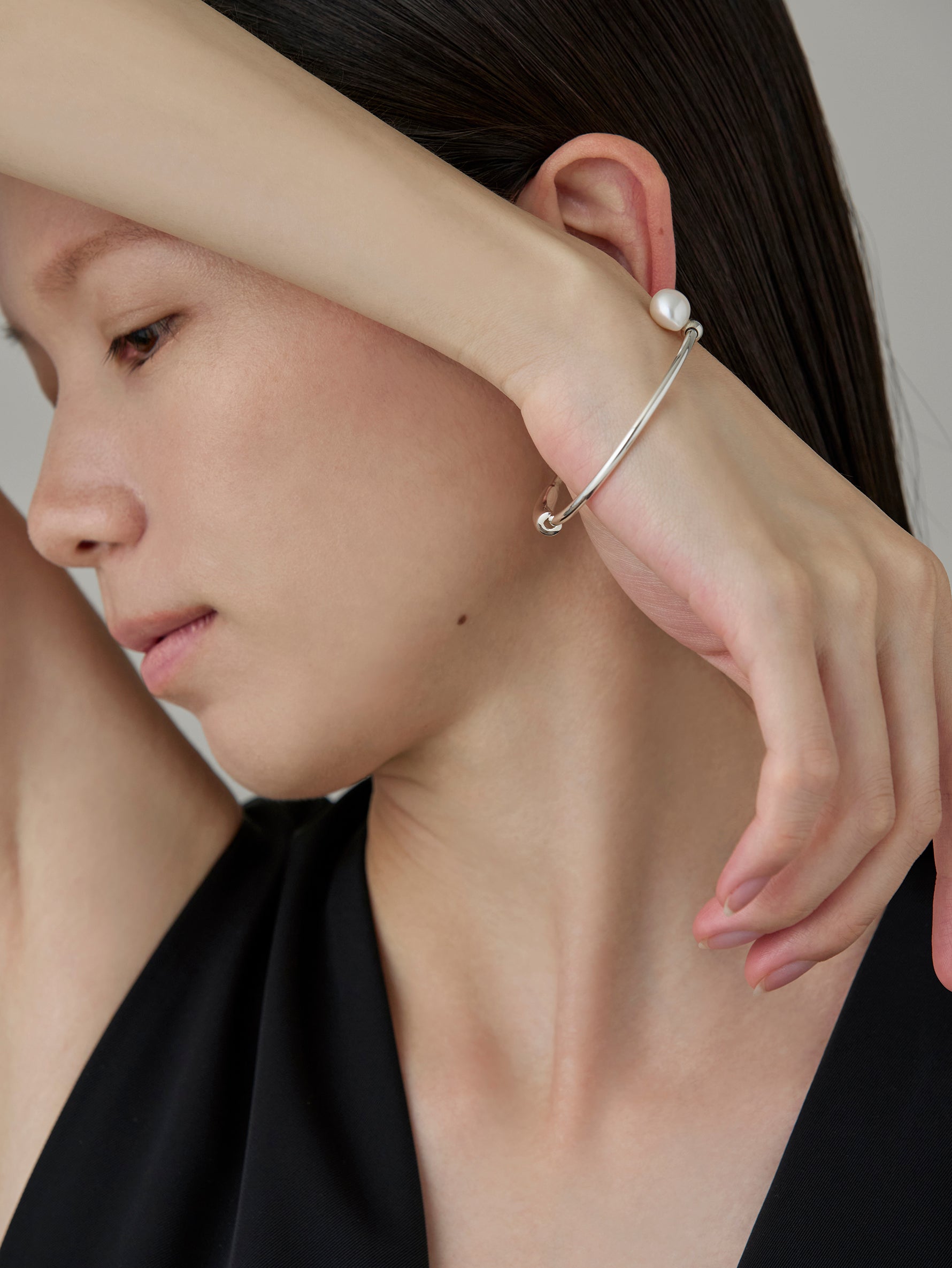 Flower Stalk Bracelet -Silver-