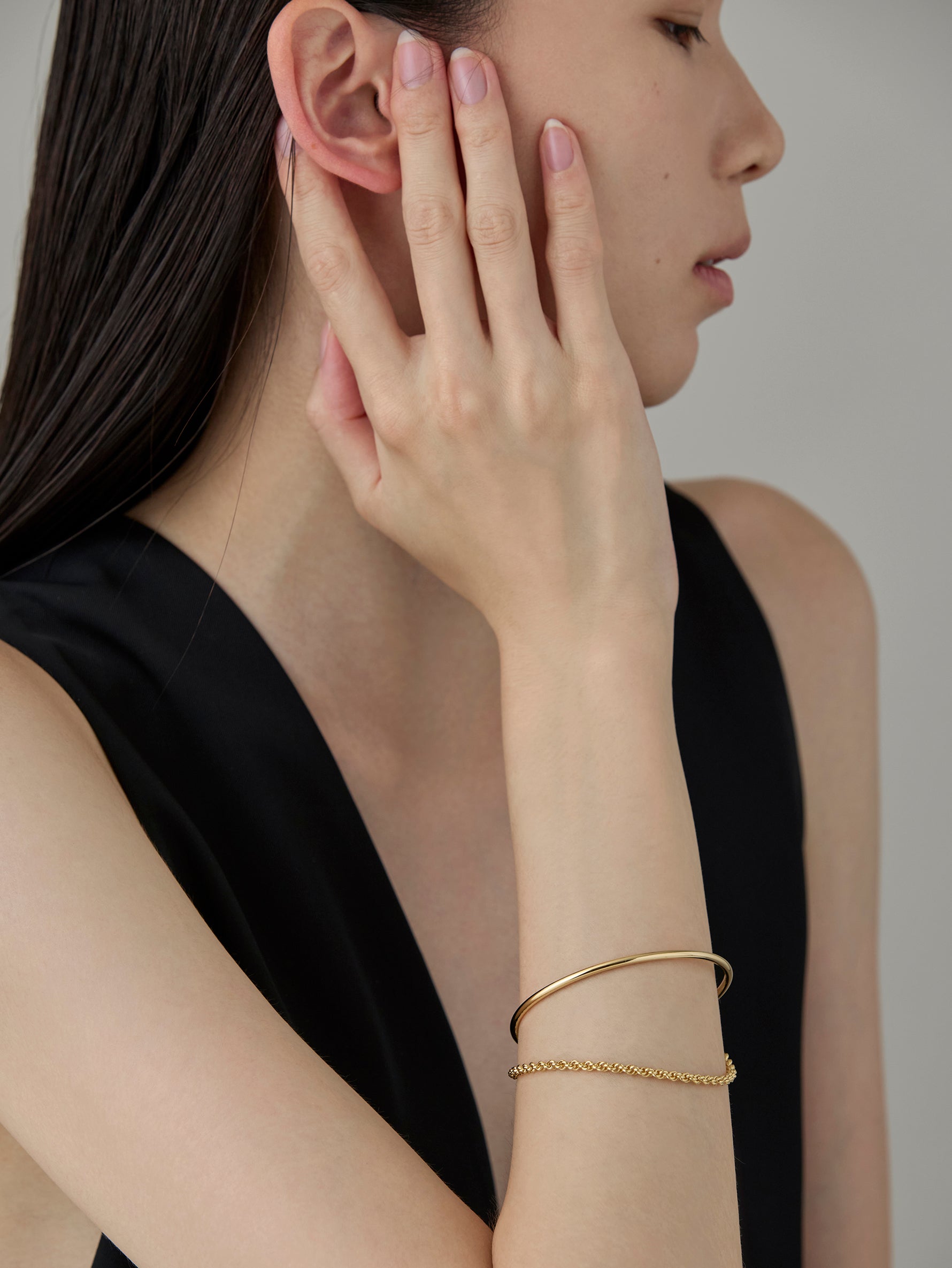 Flower Stalk Bracelet -Gold-