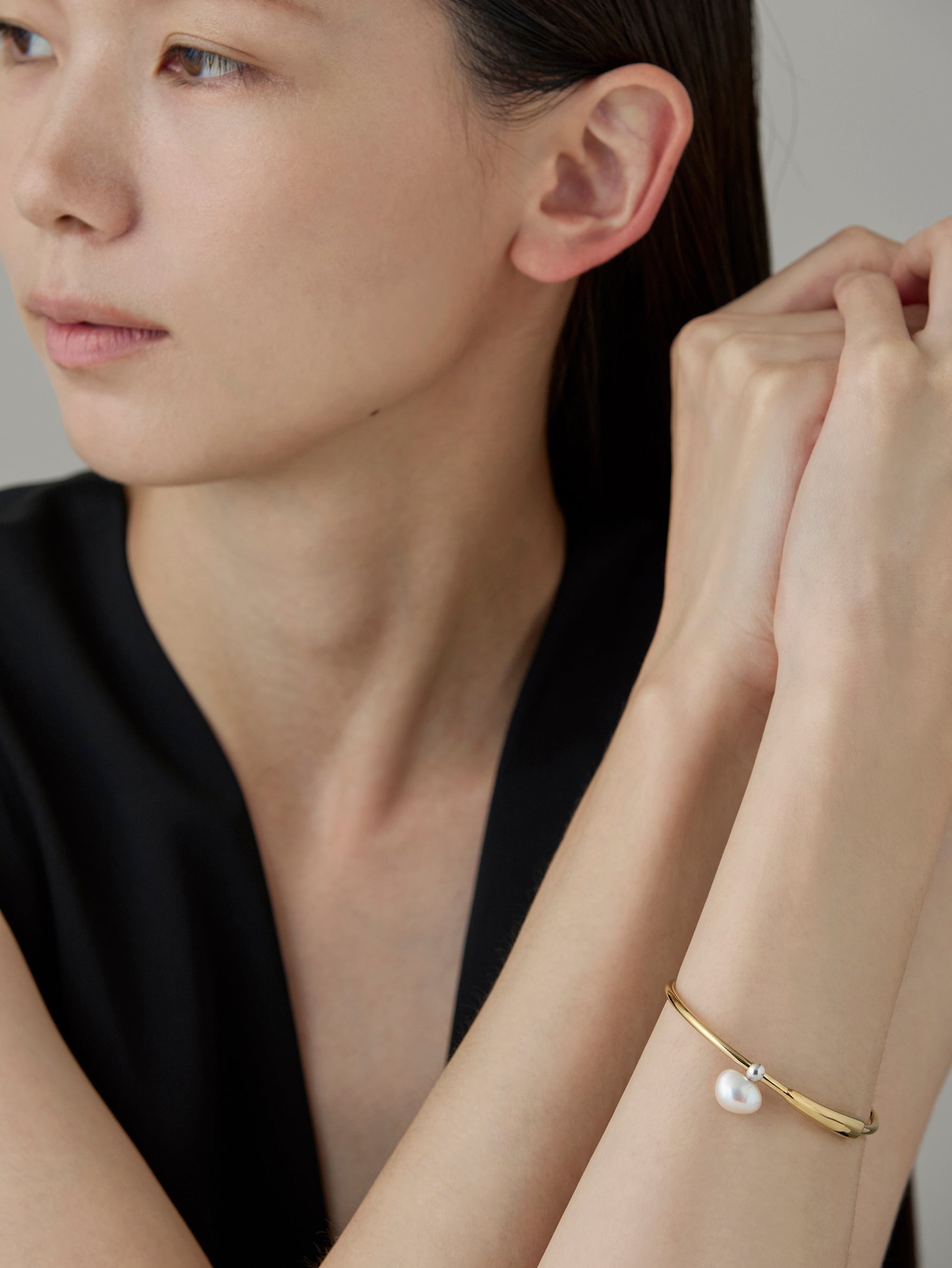 Flower Stalk Bracelet -Gold-