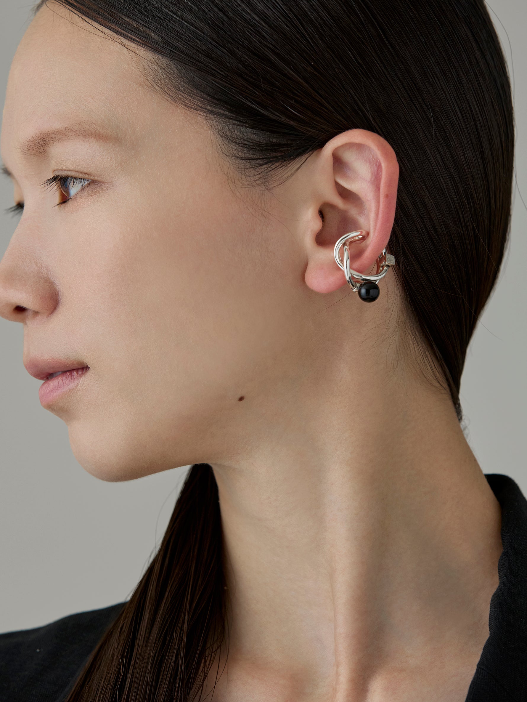 Wave Ear Cuff -Wish- Silver