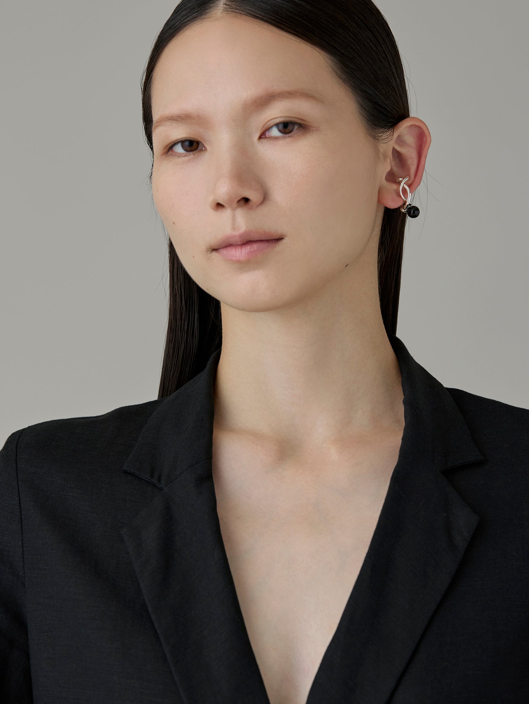 Wave Ear Cuff -Wish- Silver