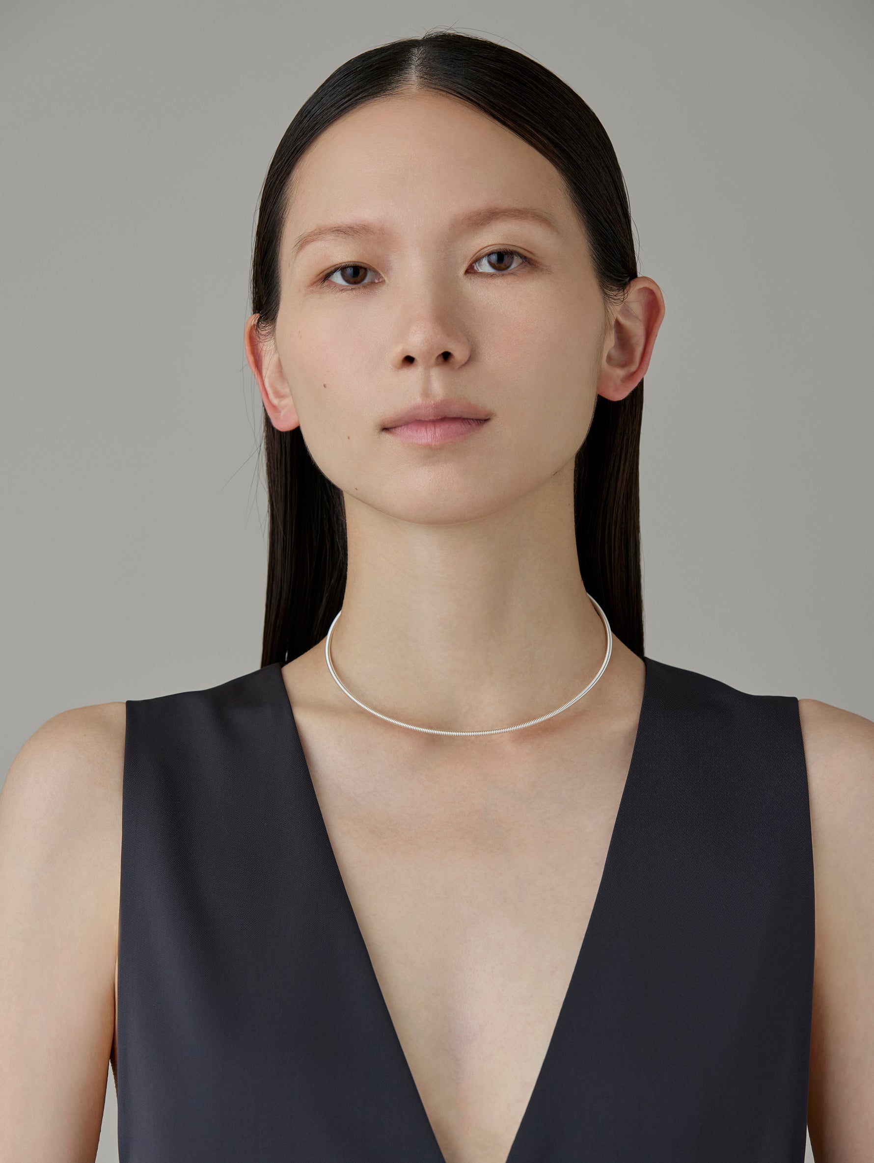 Spring Choker -Silver-