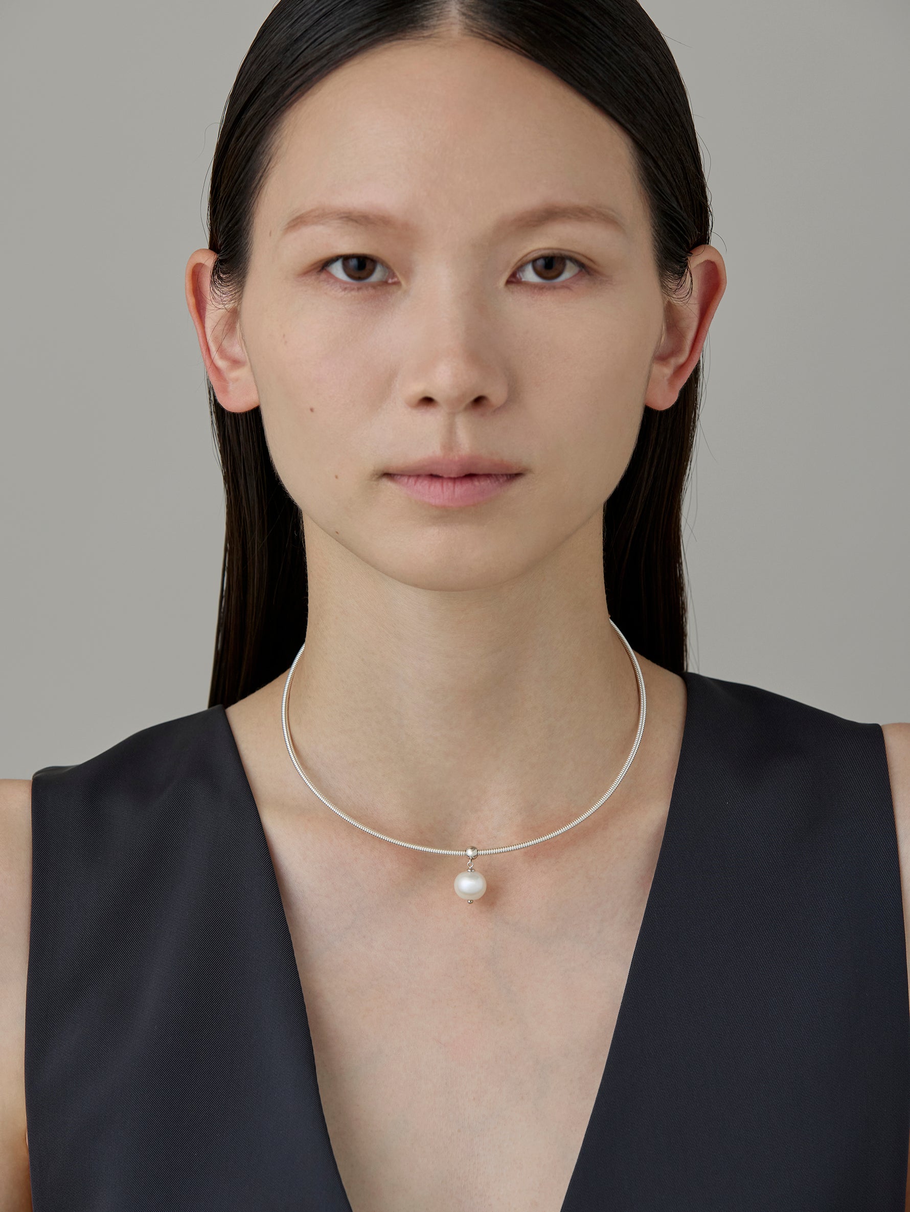 Spring Choker -Silver-