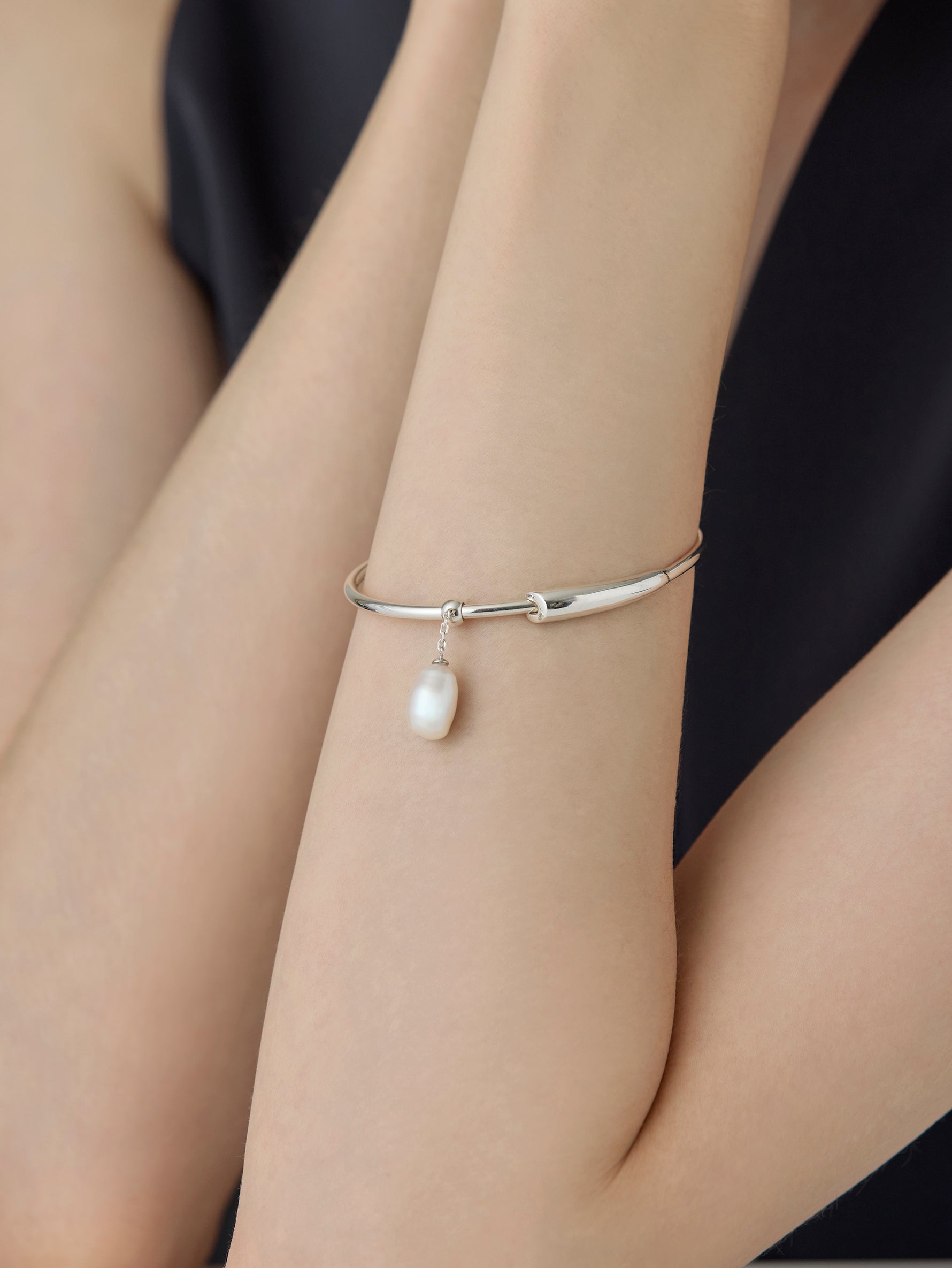 Flower Stalk Bracelet -Silver-