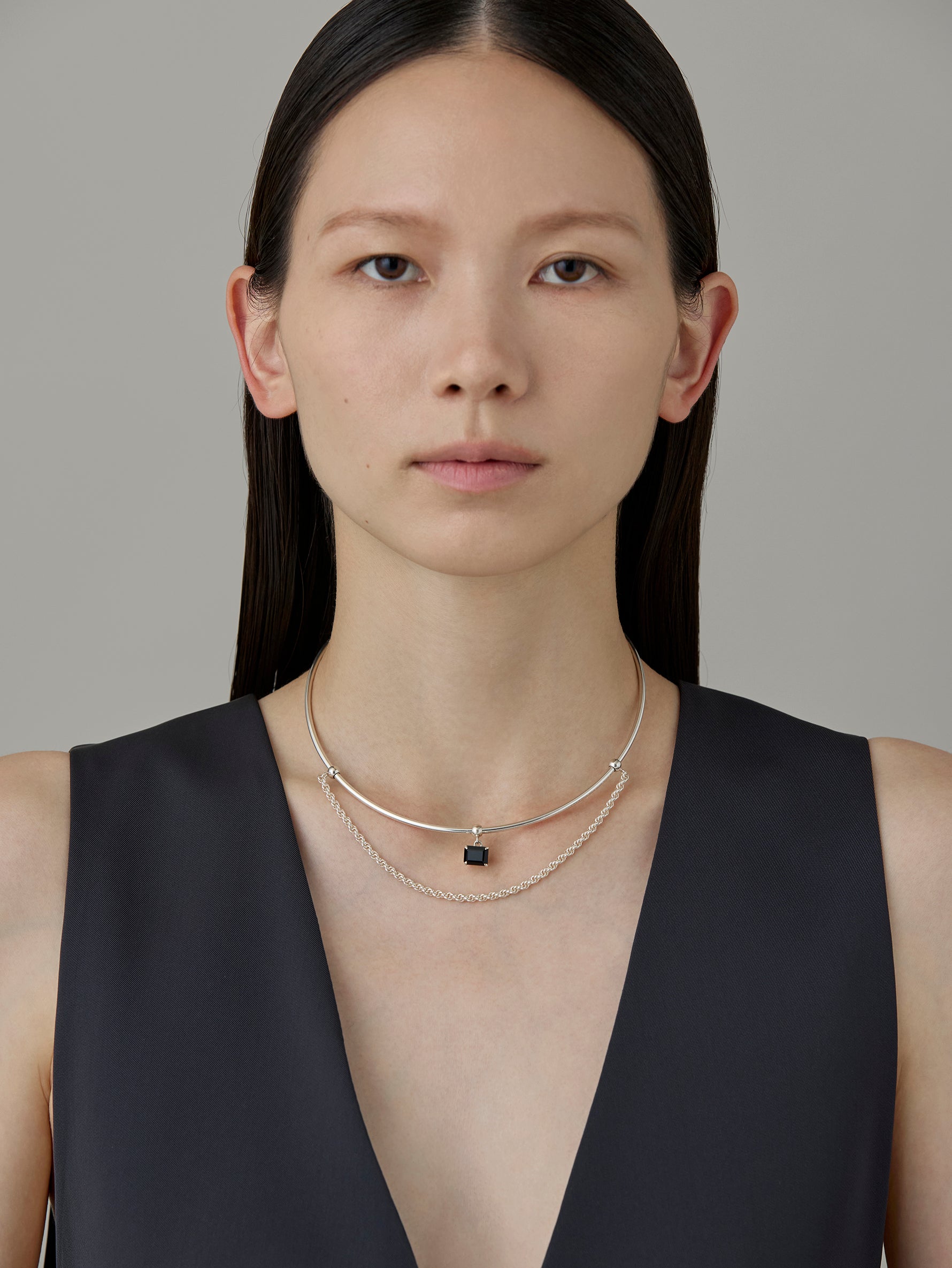 Charm Onyx OCT -Silver-