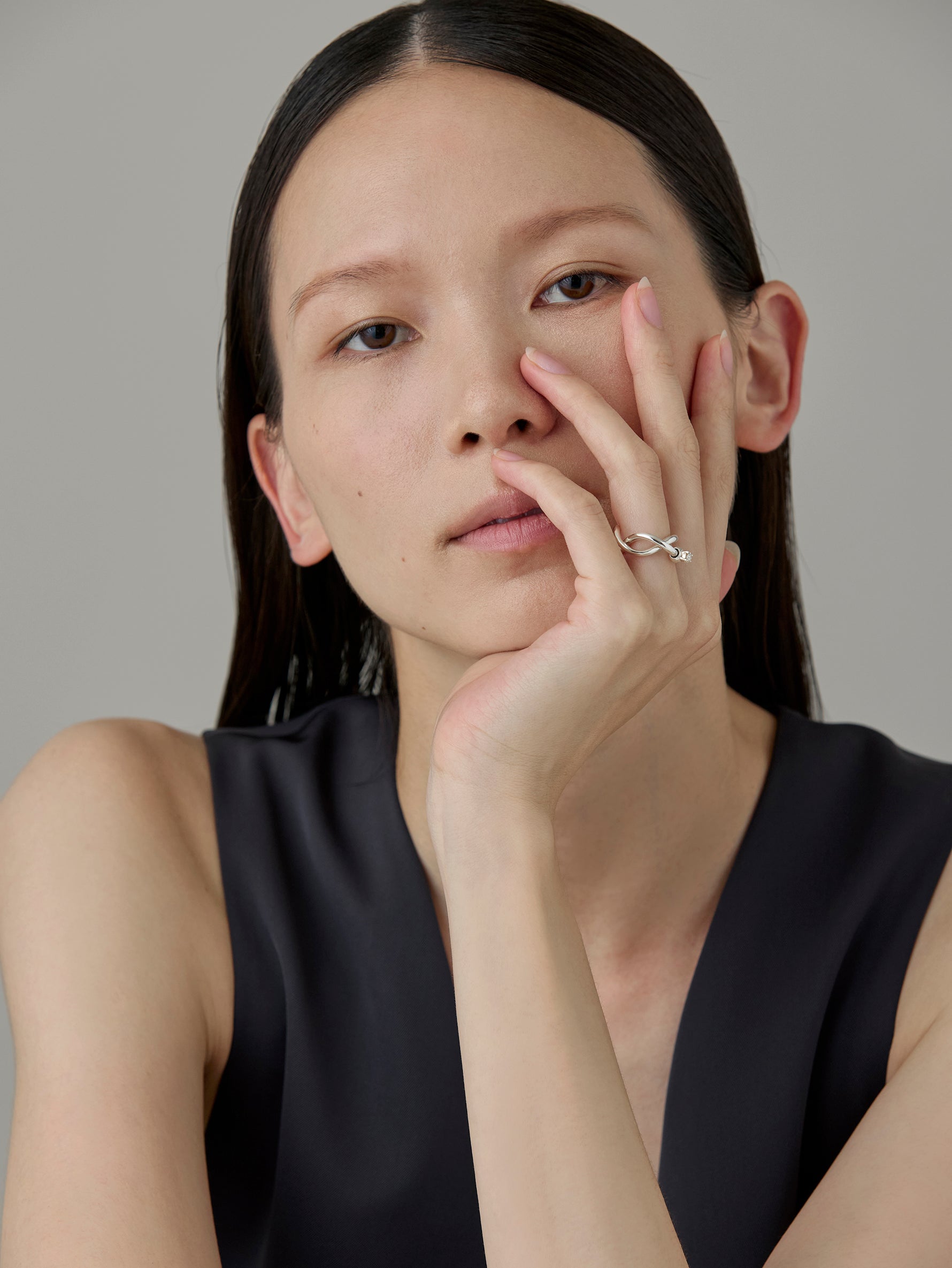 Wave Ear Cuff -Wish- Silver