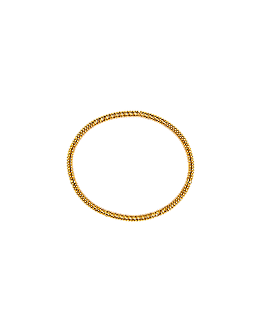 Spring 4 Stone Bangle Pink Sapphire -Gold-