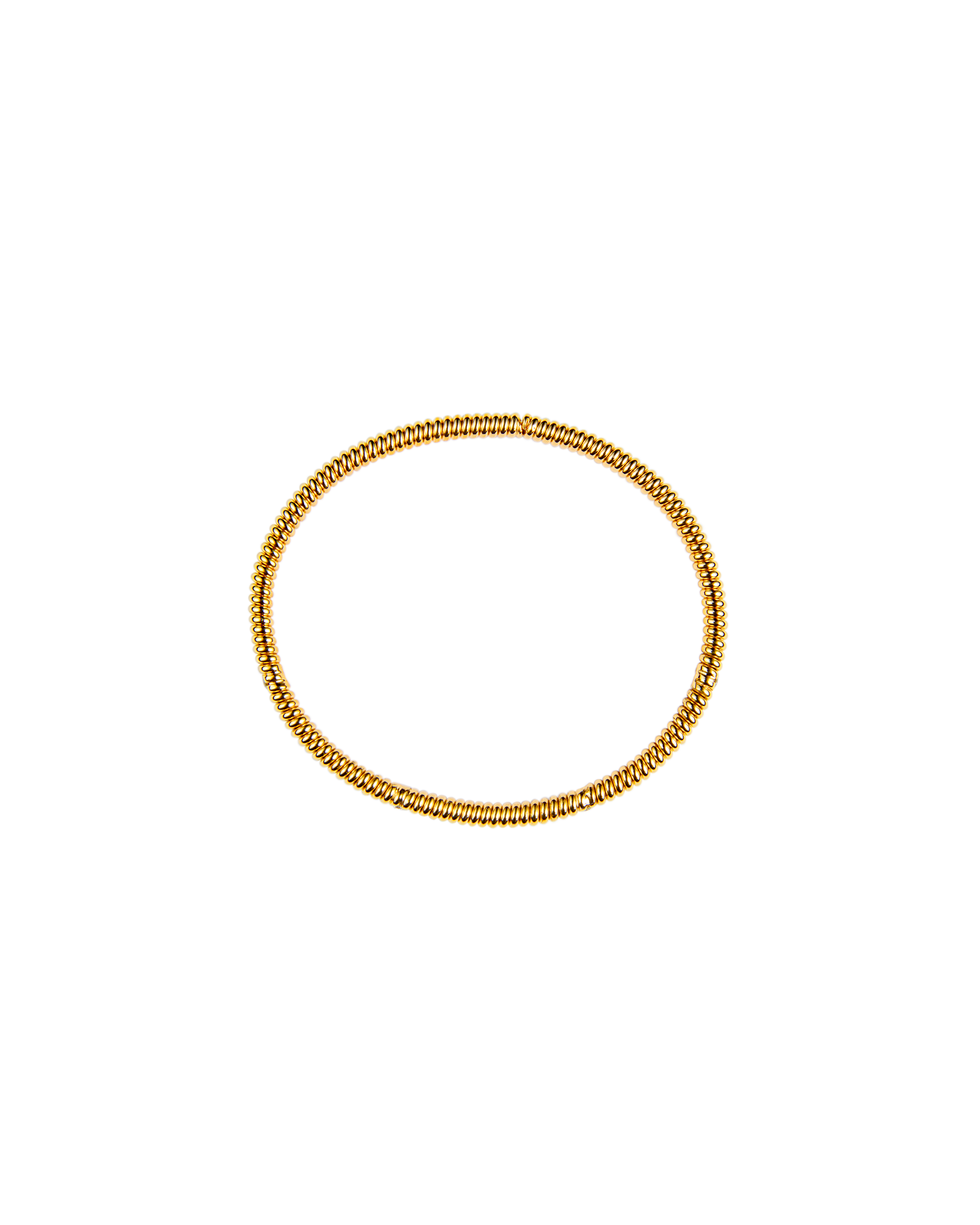 Spring 4 Stone Bangle Diamond -Gold-