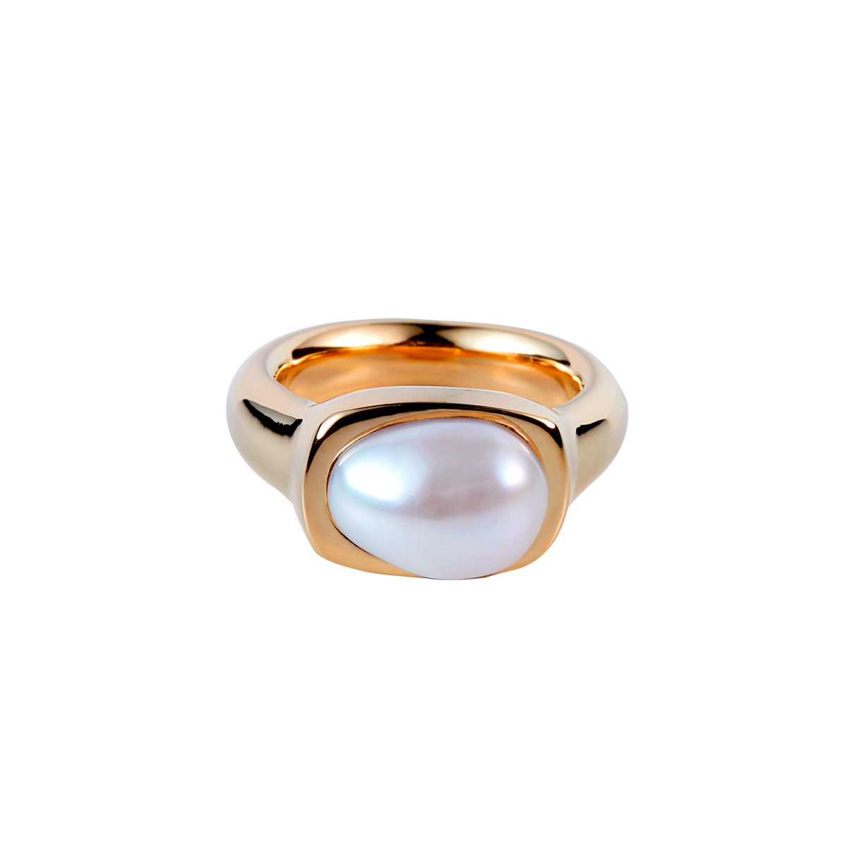 PLOWプラウリング Flat Ring Mother Of Pearl Flat Ring Mother Of Pearl