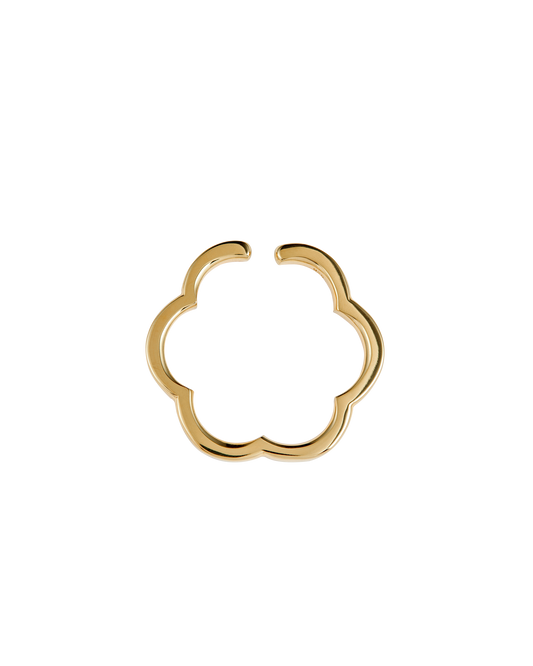 Flower Line Earcuff L -Gold-