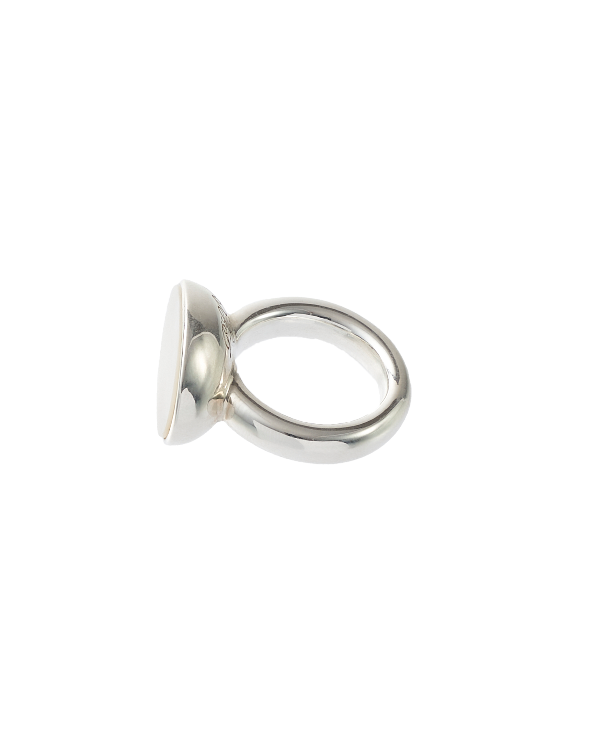 Flat Mother Of Pearl Ring
