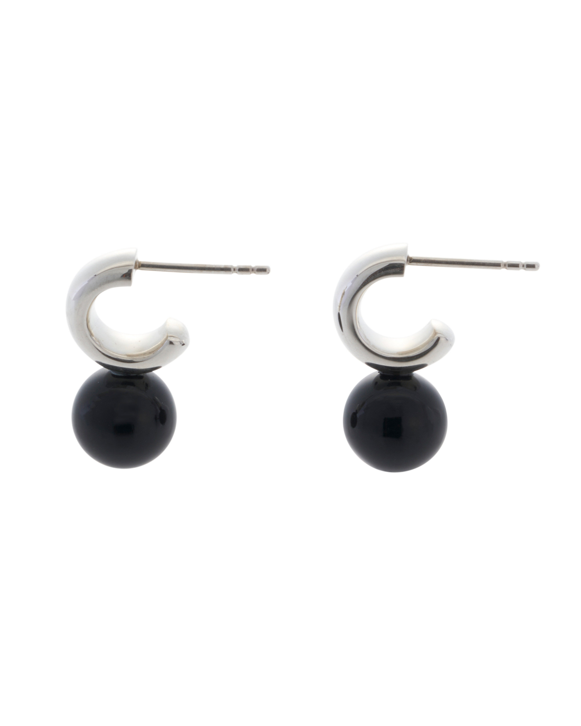 Sunny C Onyx Pierce -Silver-