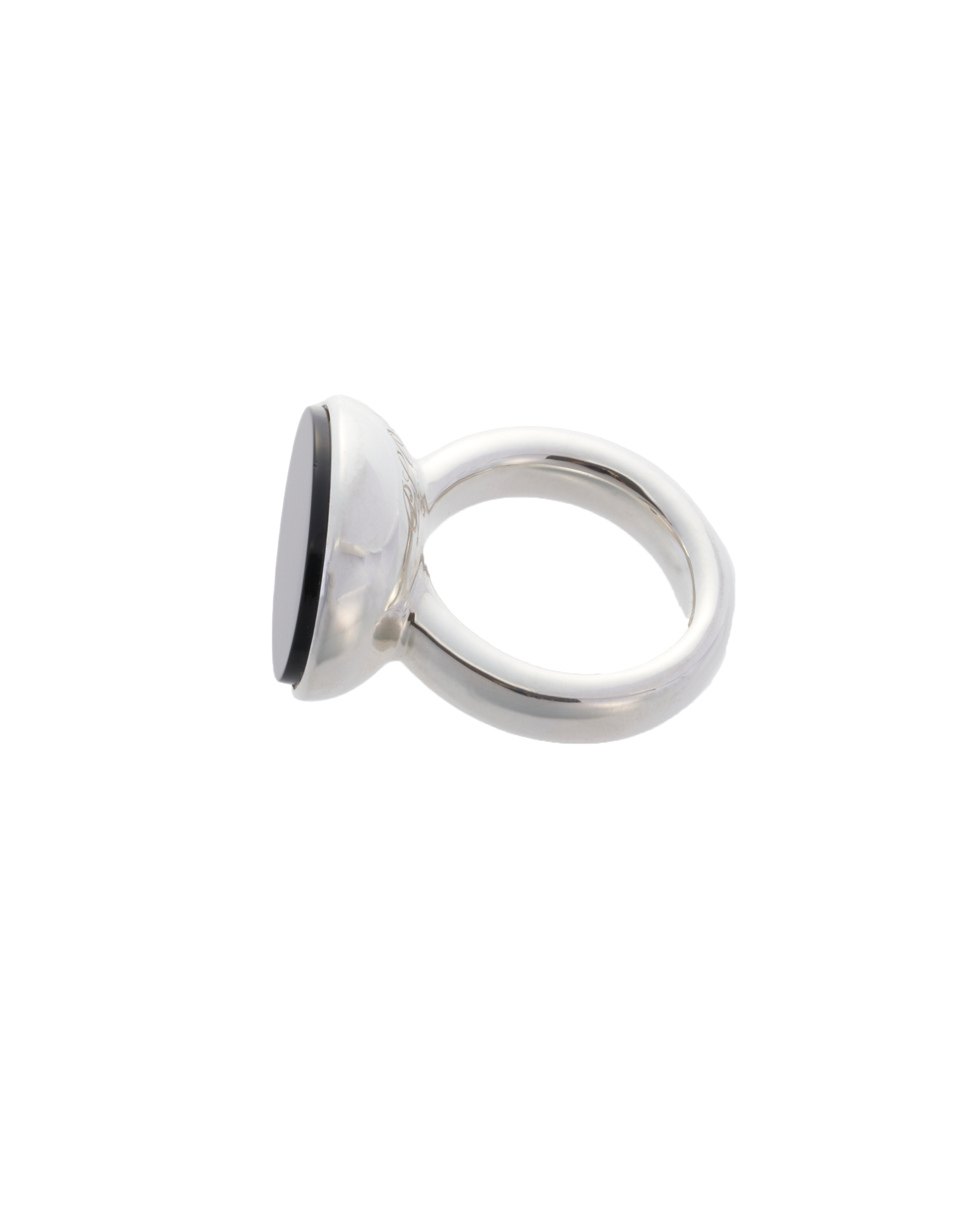 Flat Onyx Ring