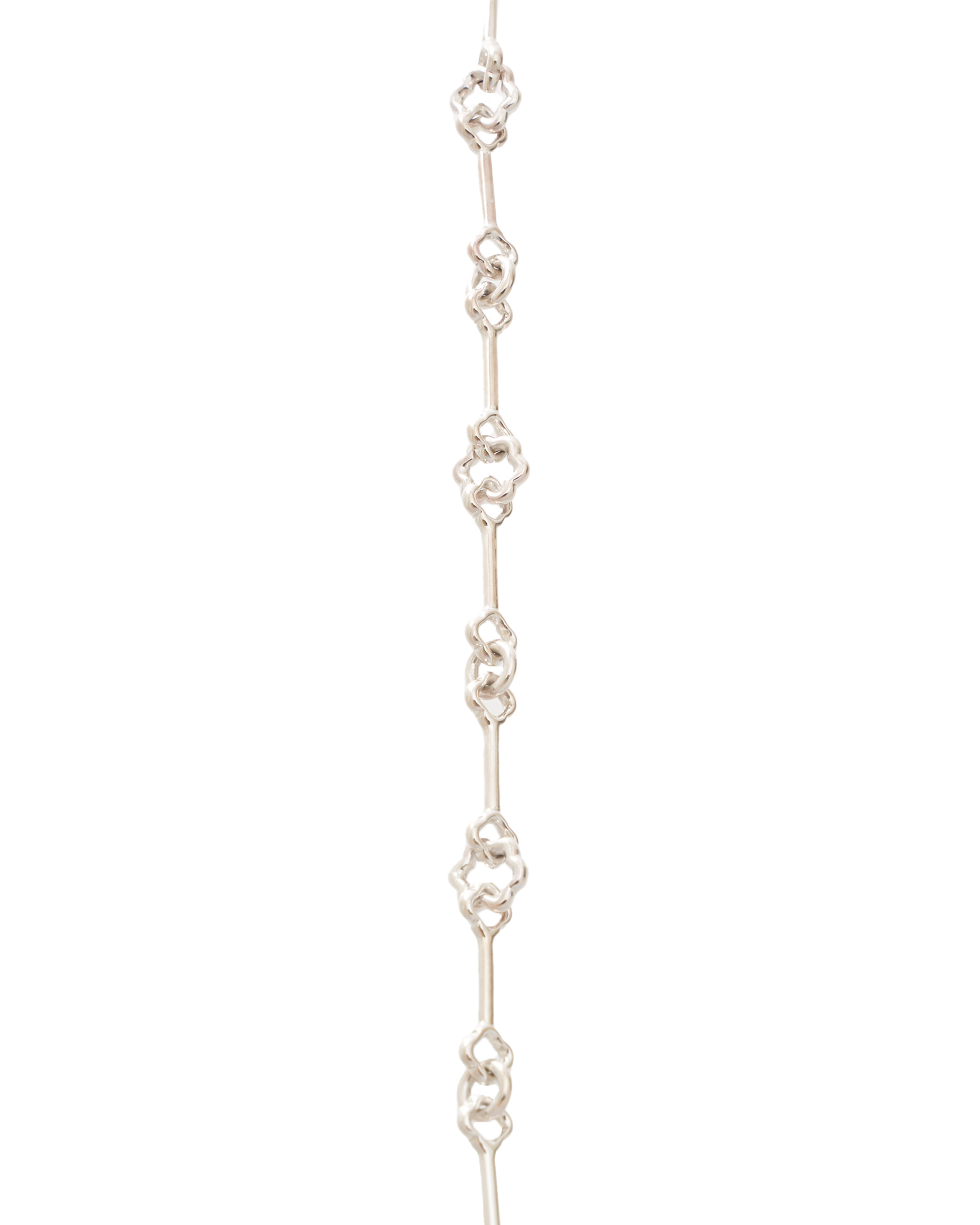 Flower Chain Bracelet -Silver-