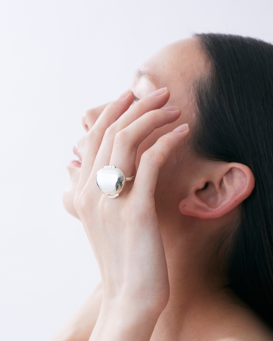 Essence Stone Ring -Silver-