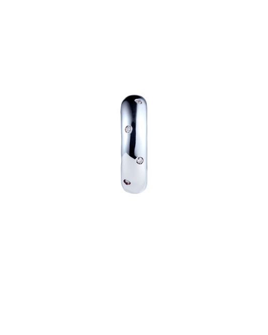 Drop Earcuff  Diamond-Silver-