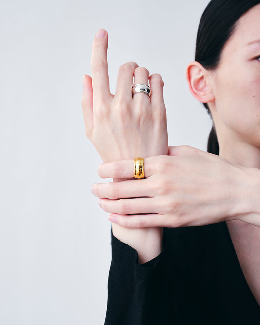 Roll Ring Medium -Gold-