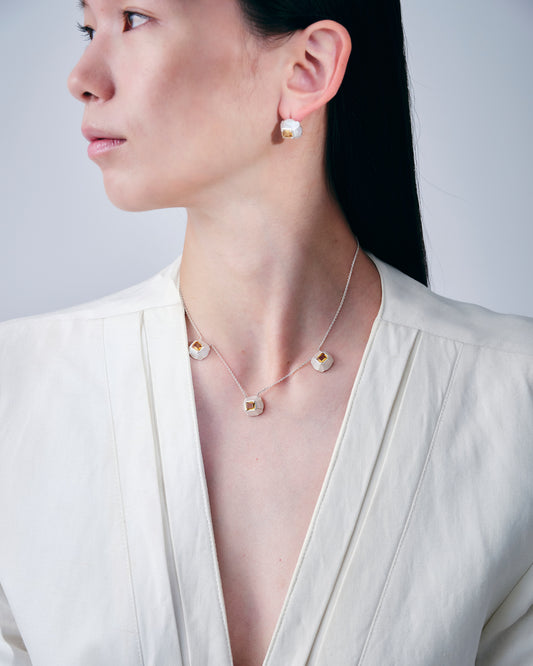 3 Chamomile Citrine Necklace