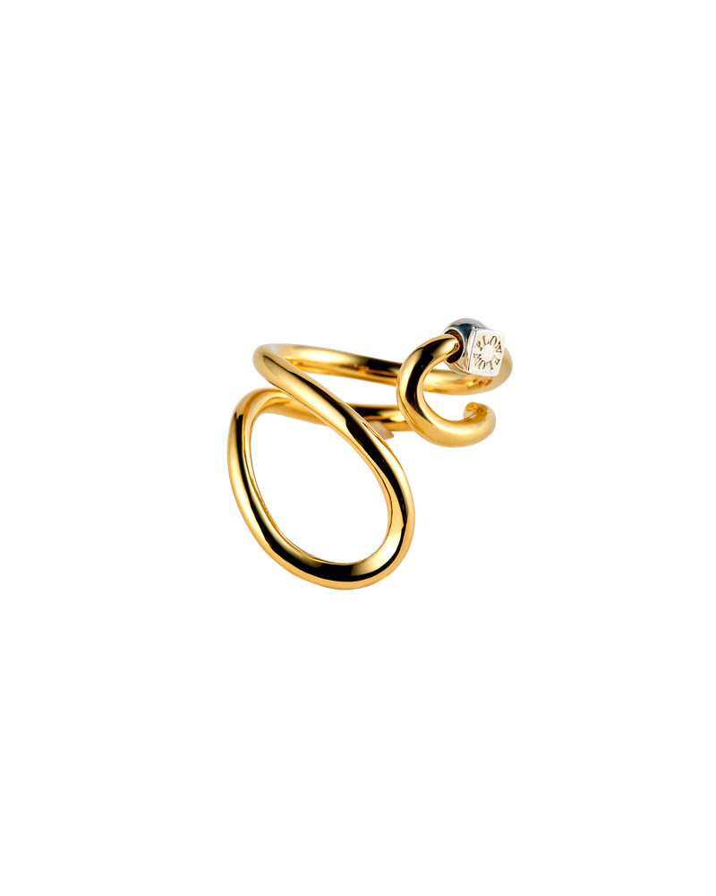 Wave Ring -Hug- Gold